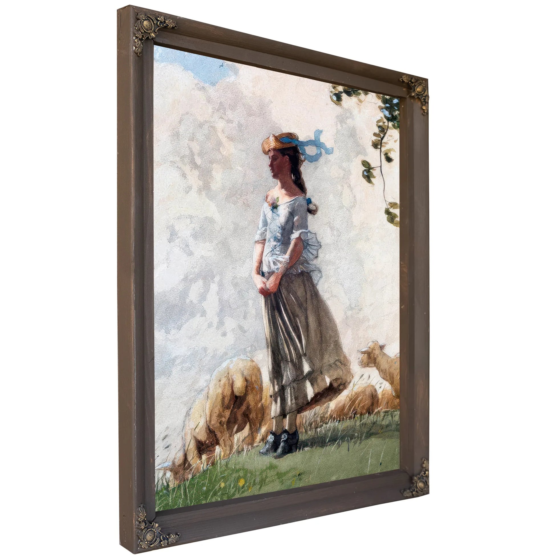 The Shepherdess (Fresh Air) By Winslow Homer Fine Art Print