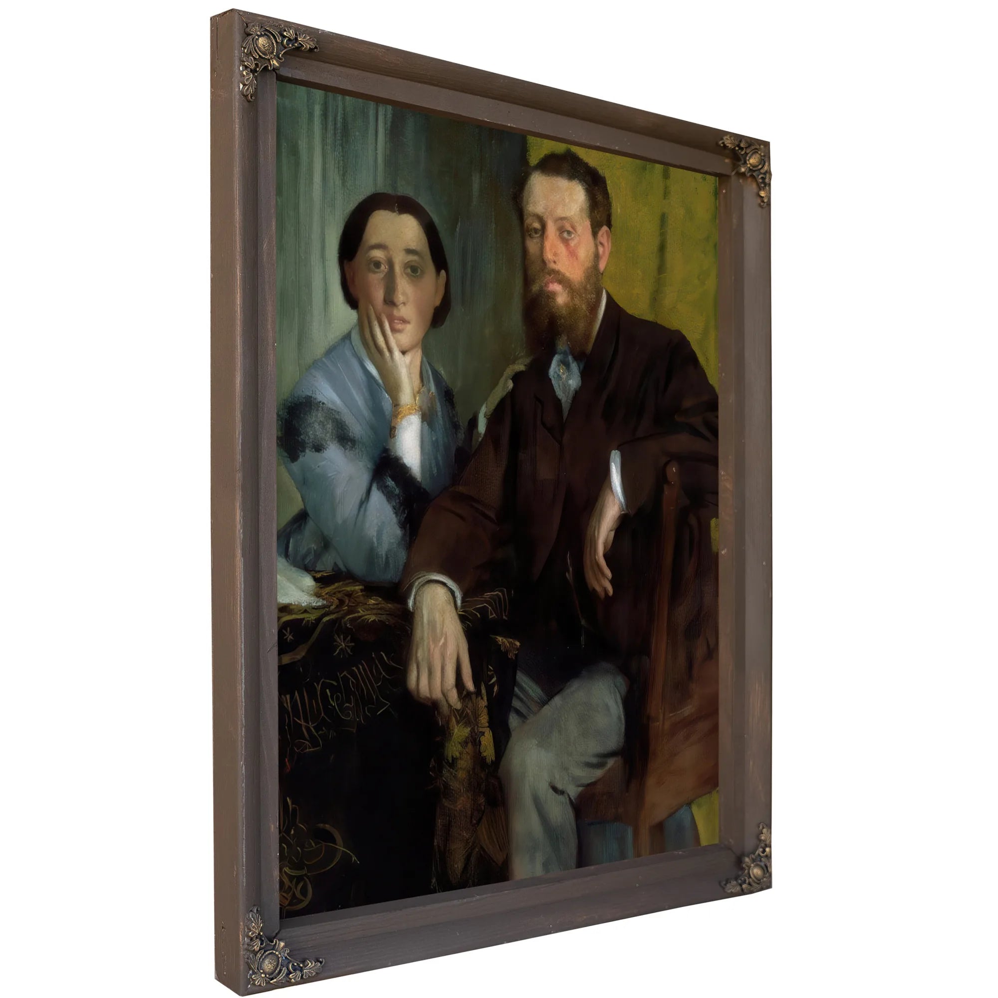 Edmondo And Therese Morbilli By Edgar Degas Fine Art Print
