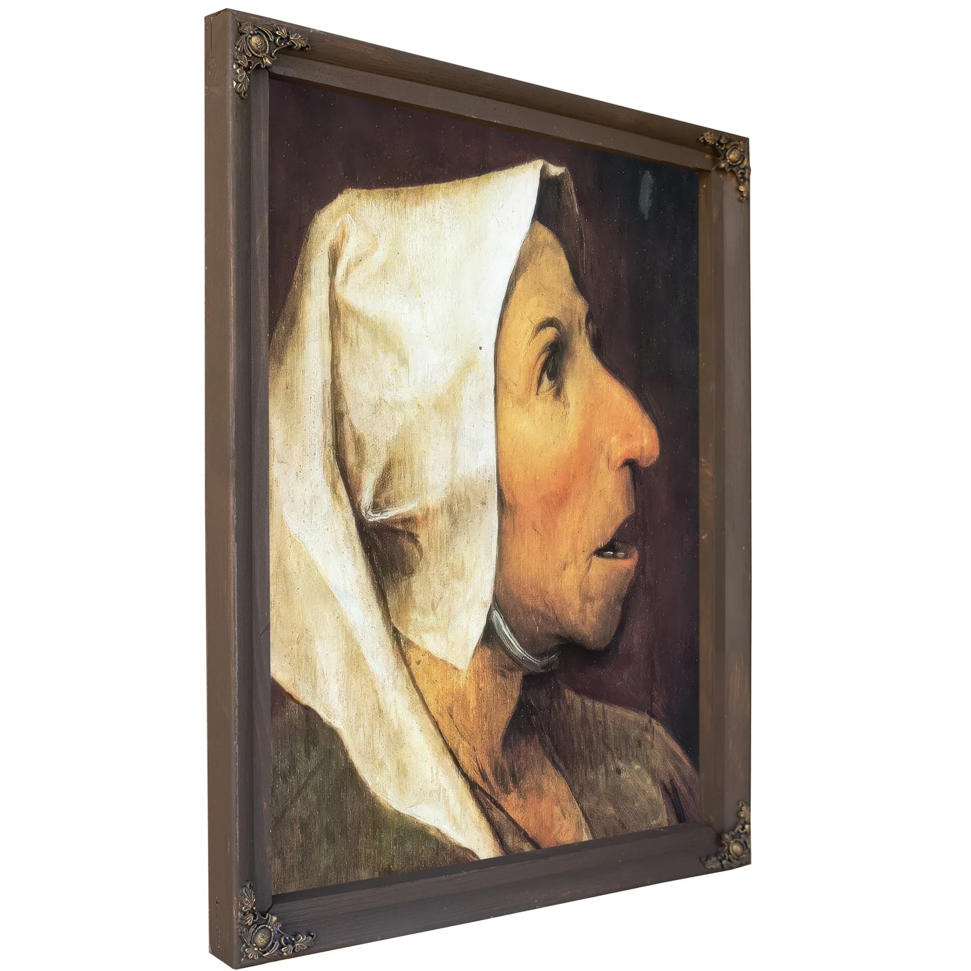 Head Of A Peasant Woman By Pieter Bruegel Fine Art Print