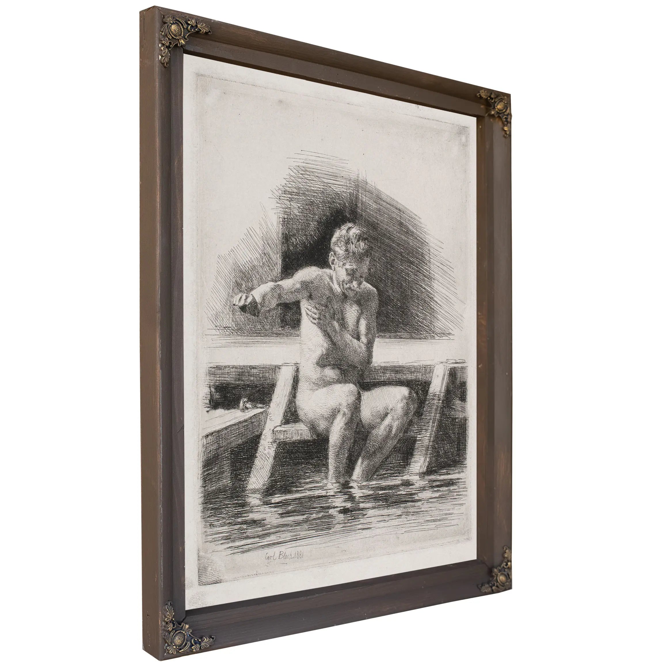 The Bathing Man by Carl Bloch