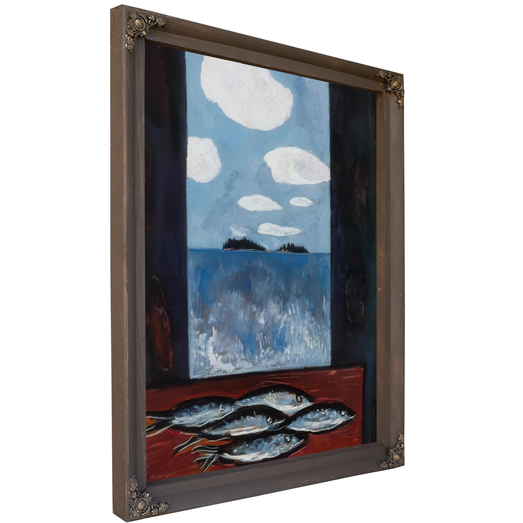 Sea Window Tinker Mackerel By Marsden Hartley Fine Art Print