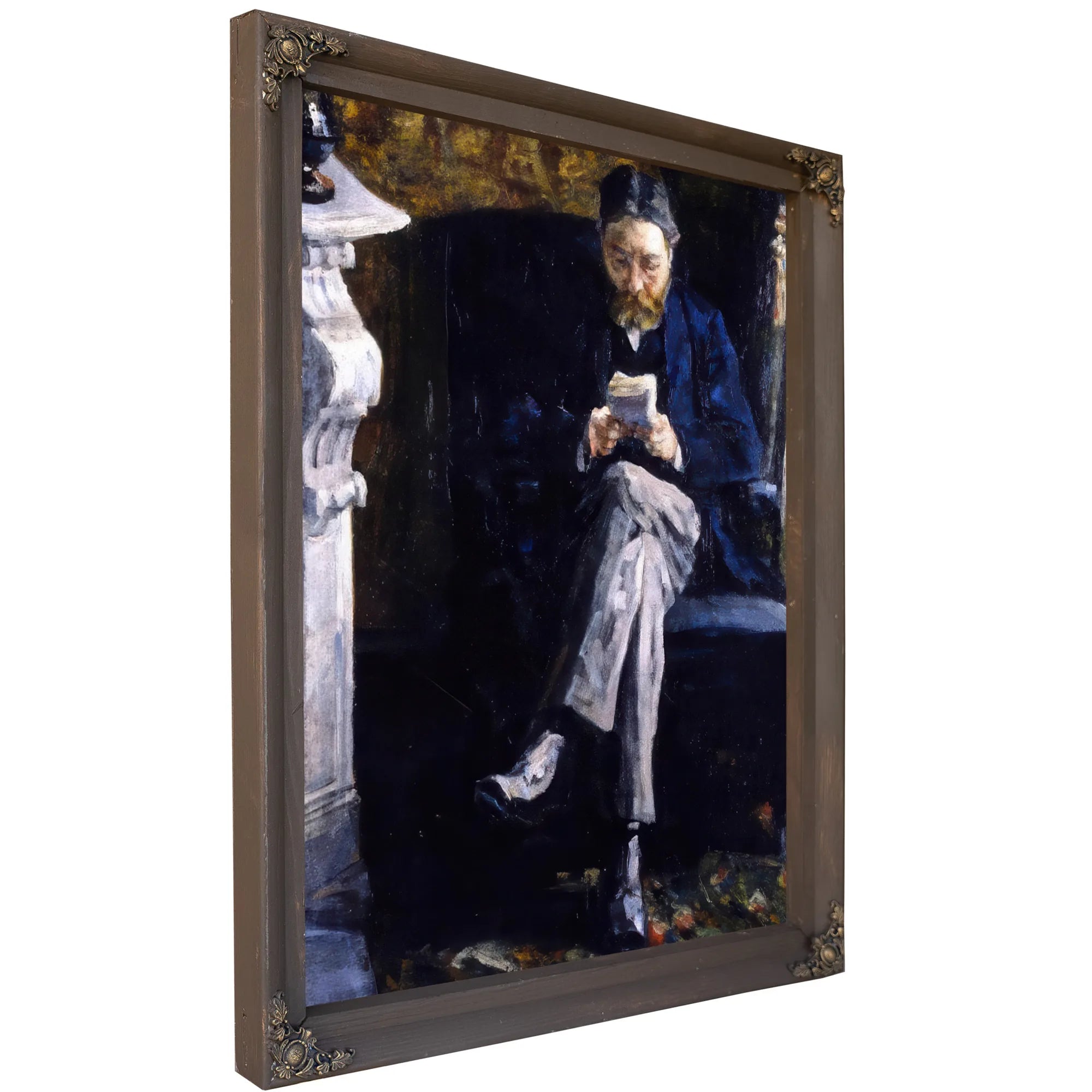 Portrait Of The Artist's Father By James Ensor Fine Art Print