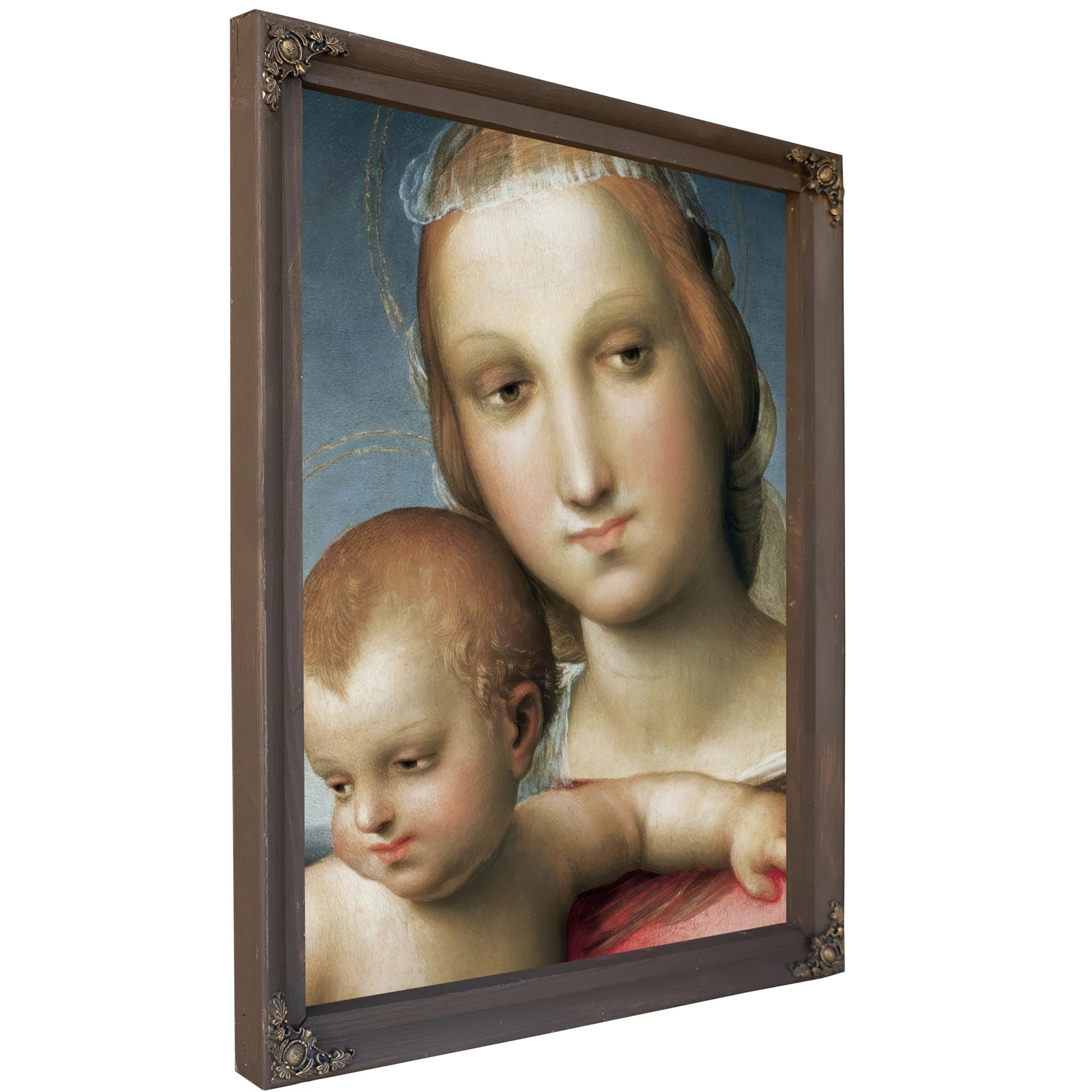 Detail From Virgin And Child By Raphael Fine Art Print