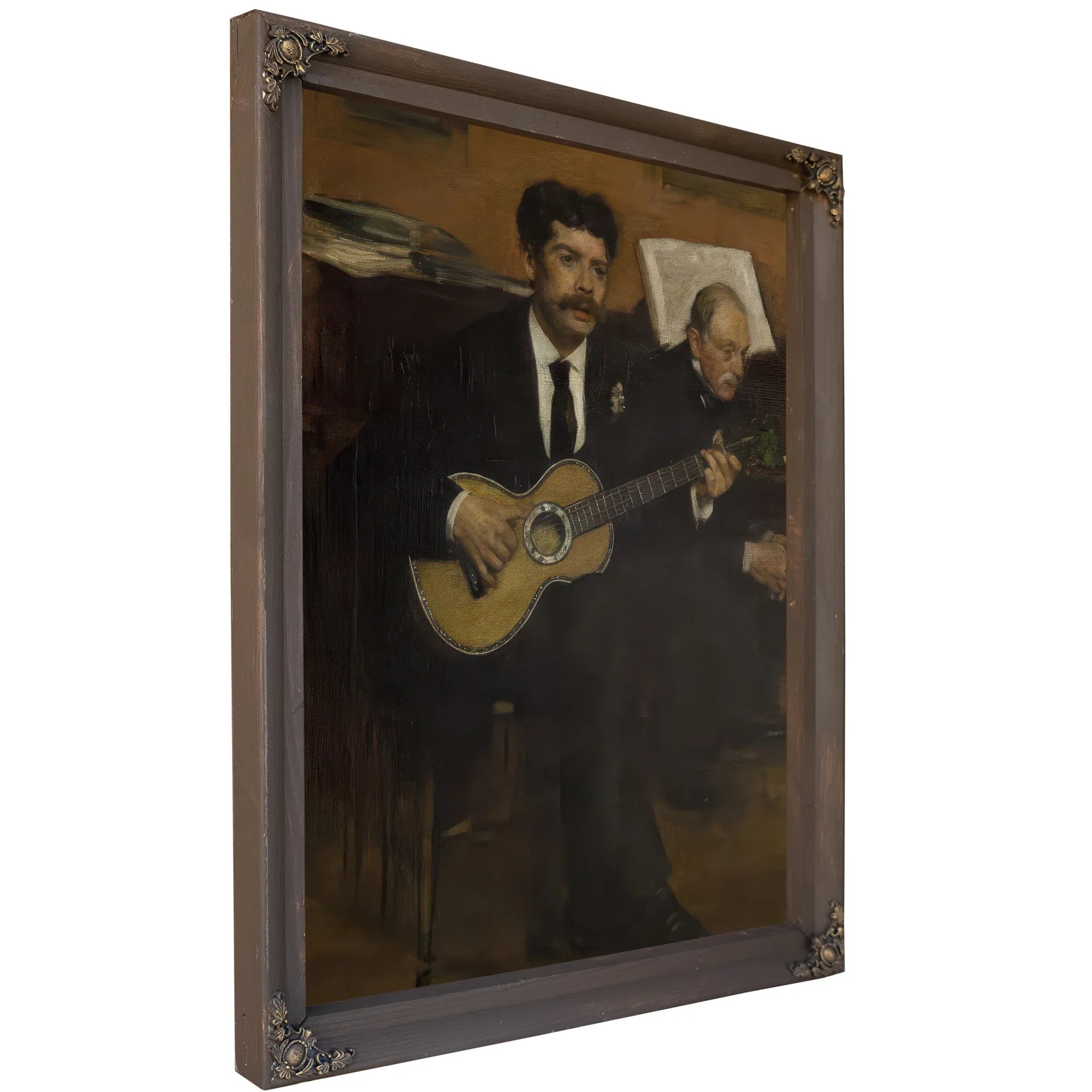 Lorenzo Pagans And Auguste De Gas By Edgar Degas Fine Art Print