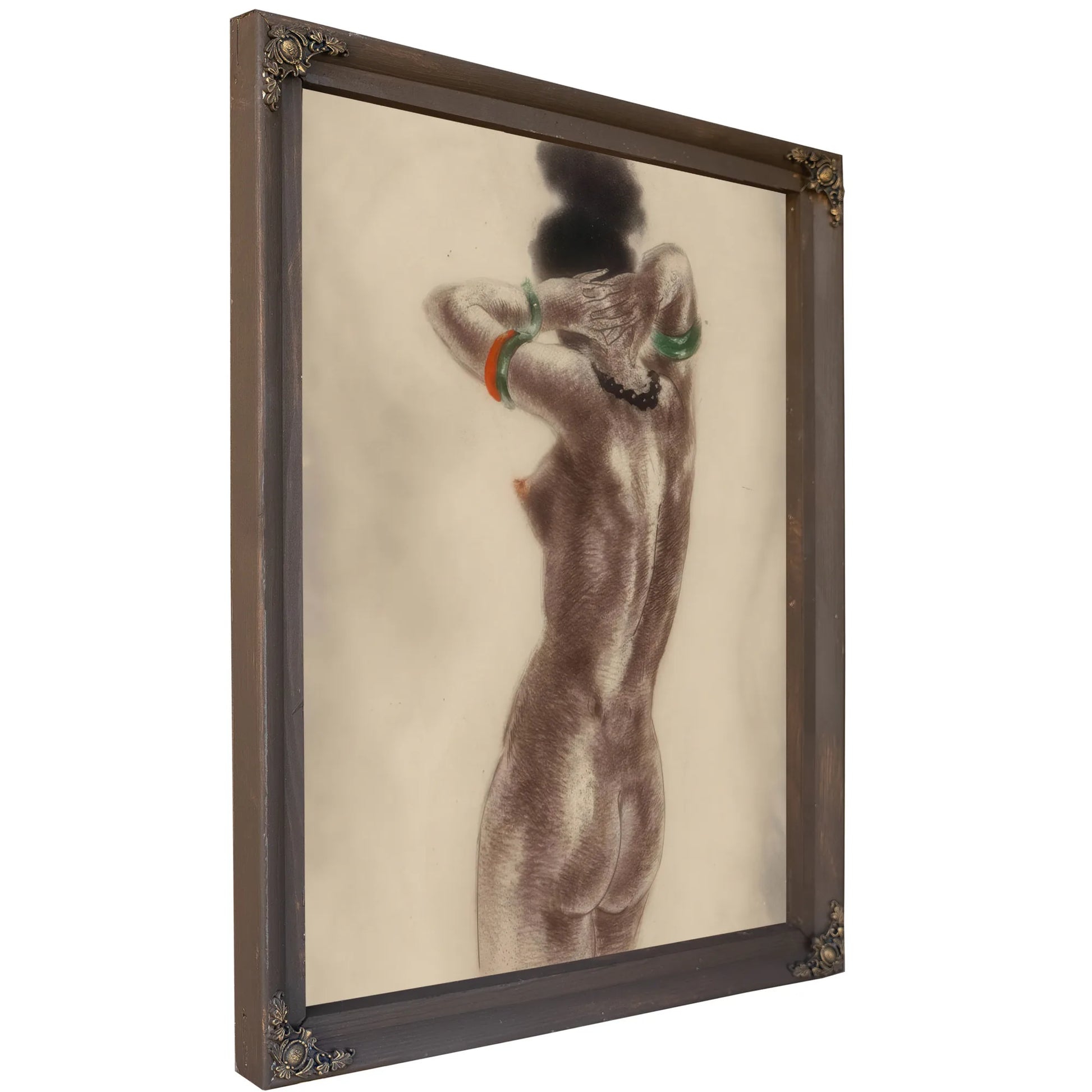 Art Professor And Nude Two Works By Louis Icart Fine Art Print
