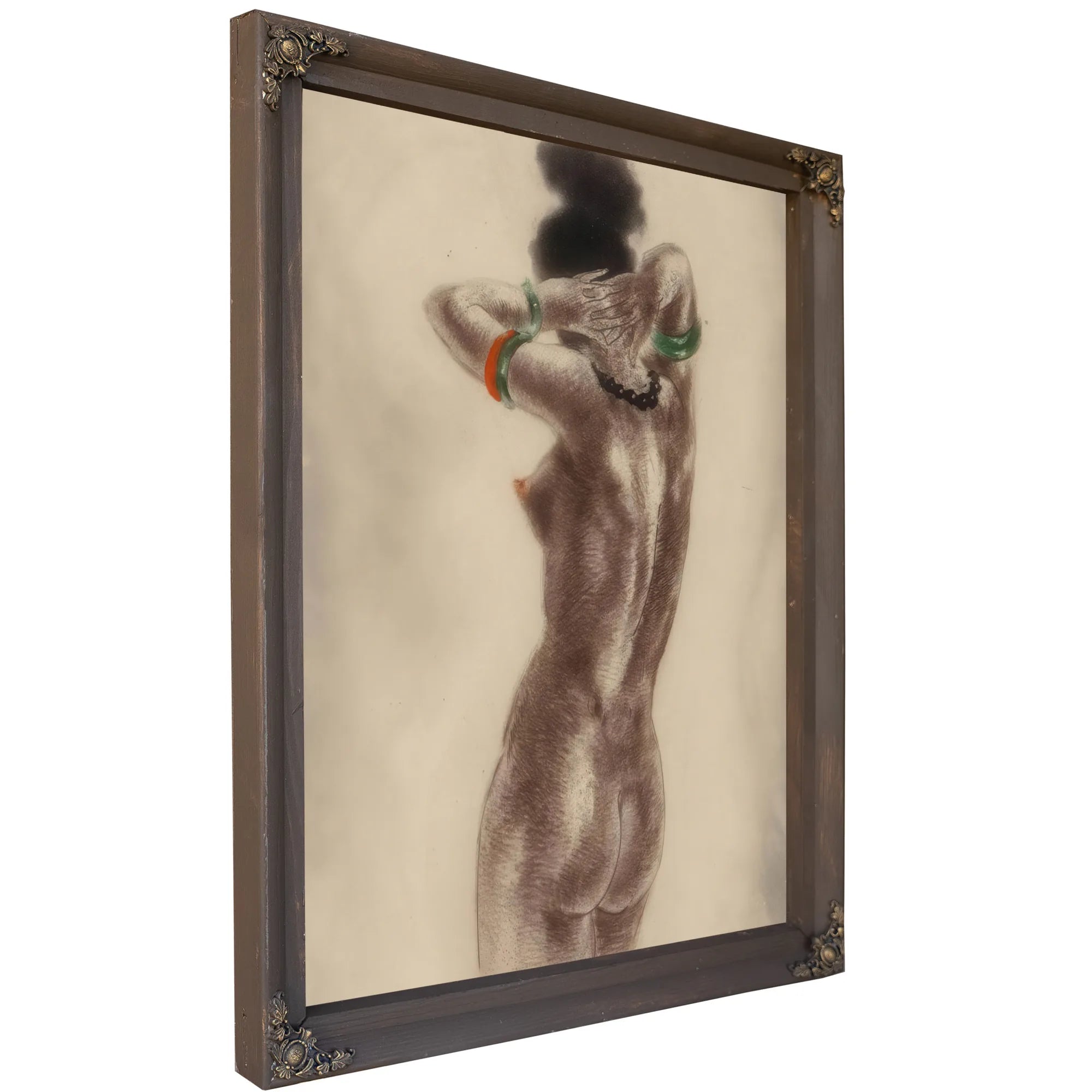 Art Professor And Nude Two Works By Louis Icart Fine Art Print