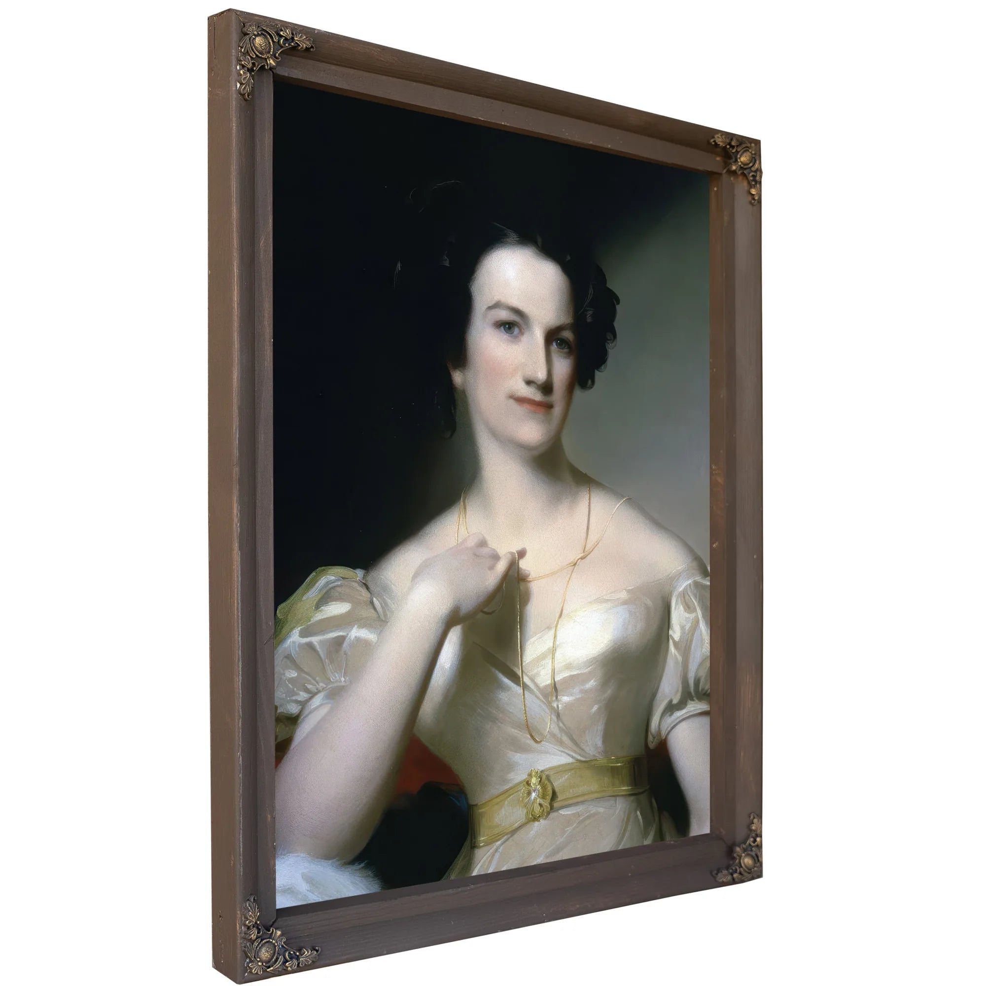 Portrait Of Mrs Benjamin Tevis (Mary M. Hunter) By Thomas Sully Fine Art Print