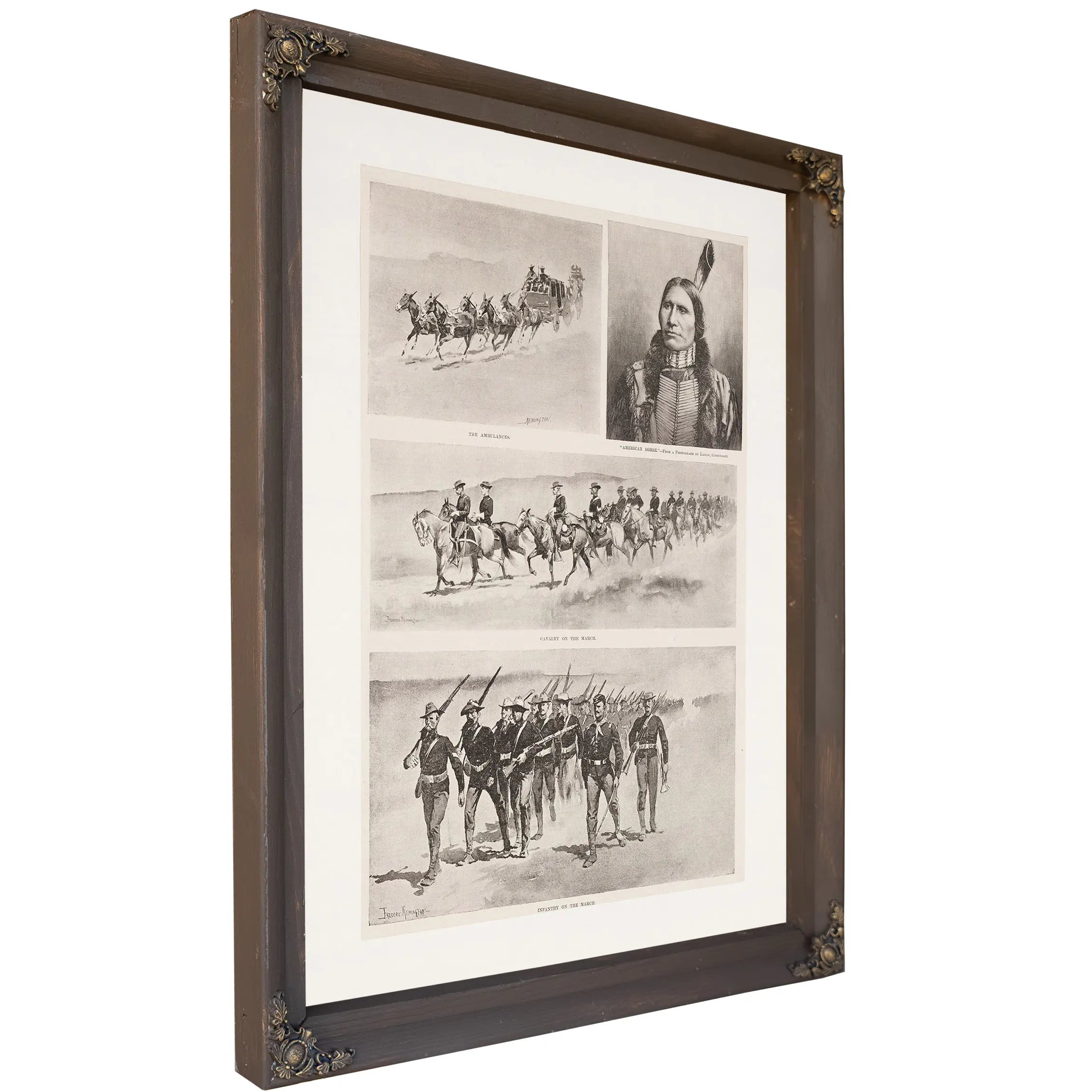 Concentrating Troops On The Northern Indian Agencies by Frederic Remington