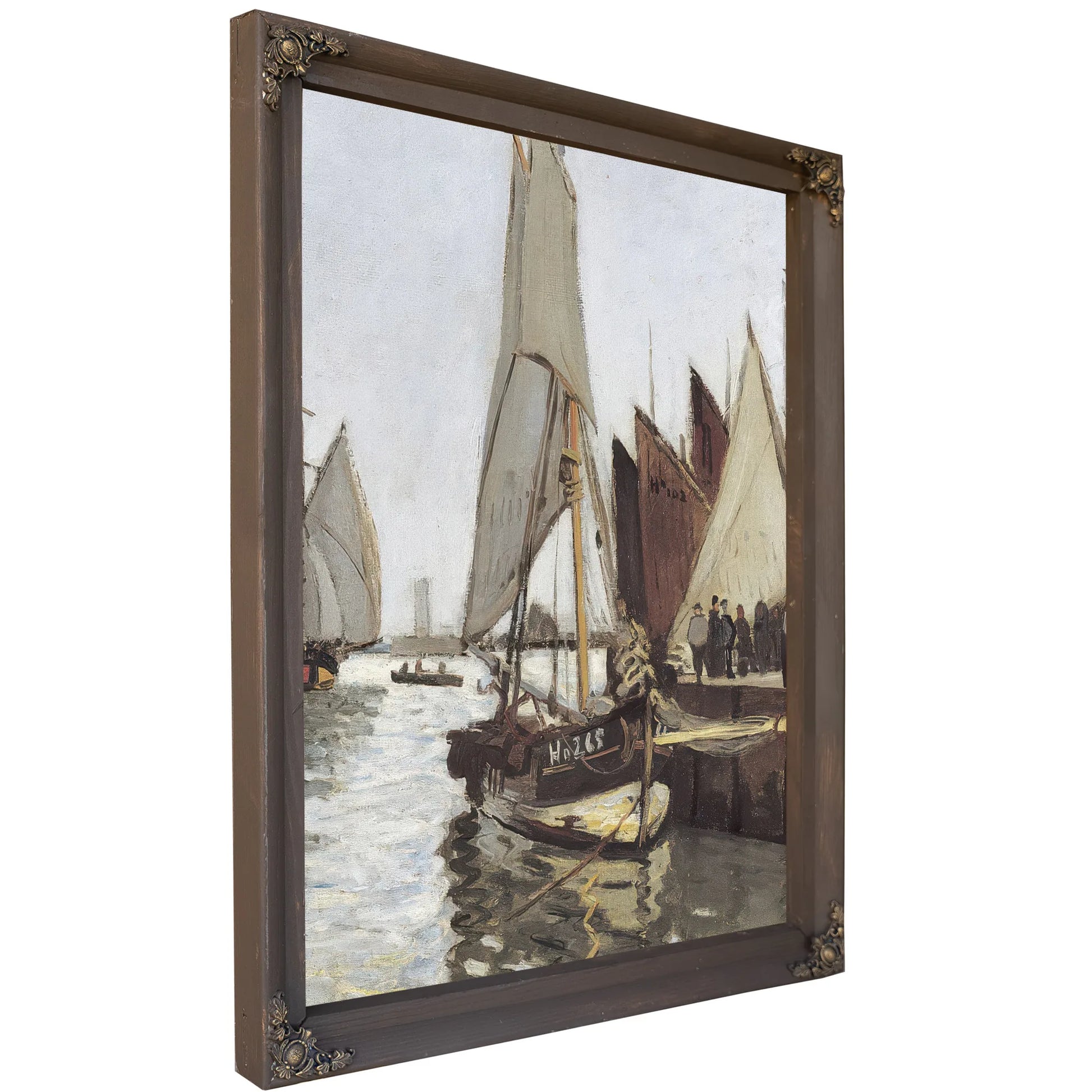 Sailboat At Honfleur By Claude Monet Fine Art Print