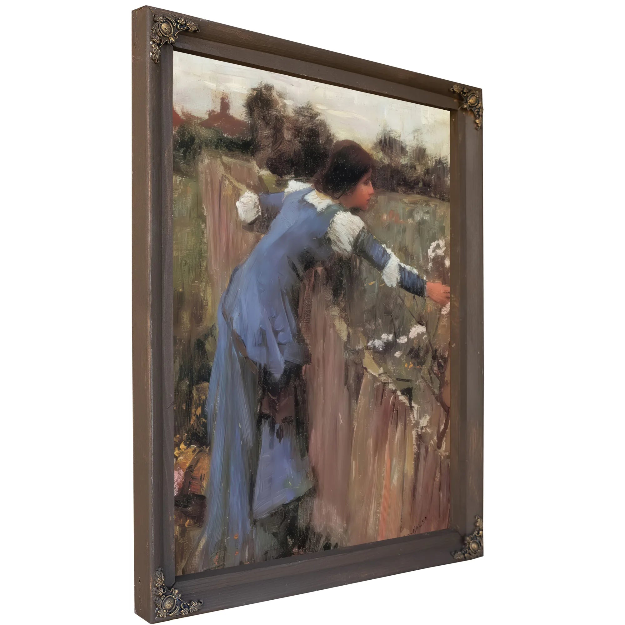 The Flower Picker By John Waterhouse Fine Art Print