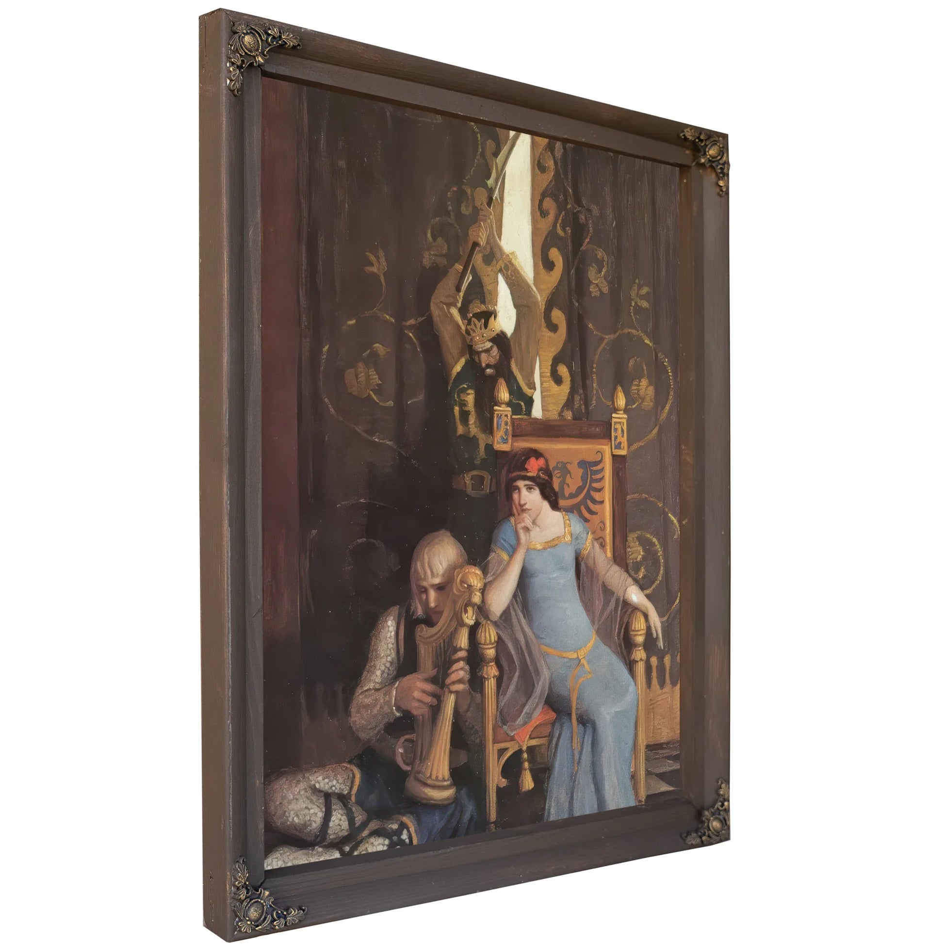 King Mark Slew The Noble Knight Sir Tristram By NC Wyeth Fine Art Print