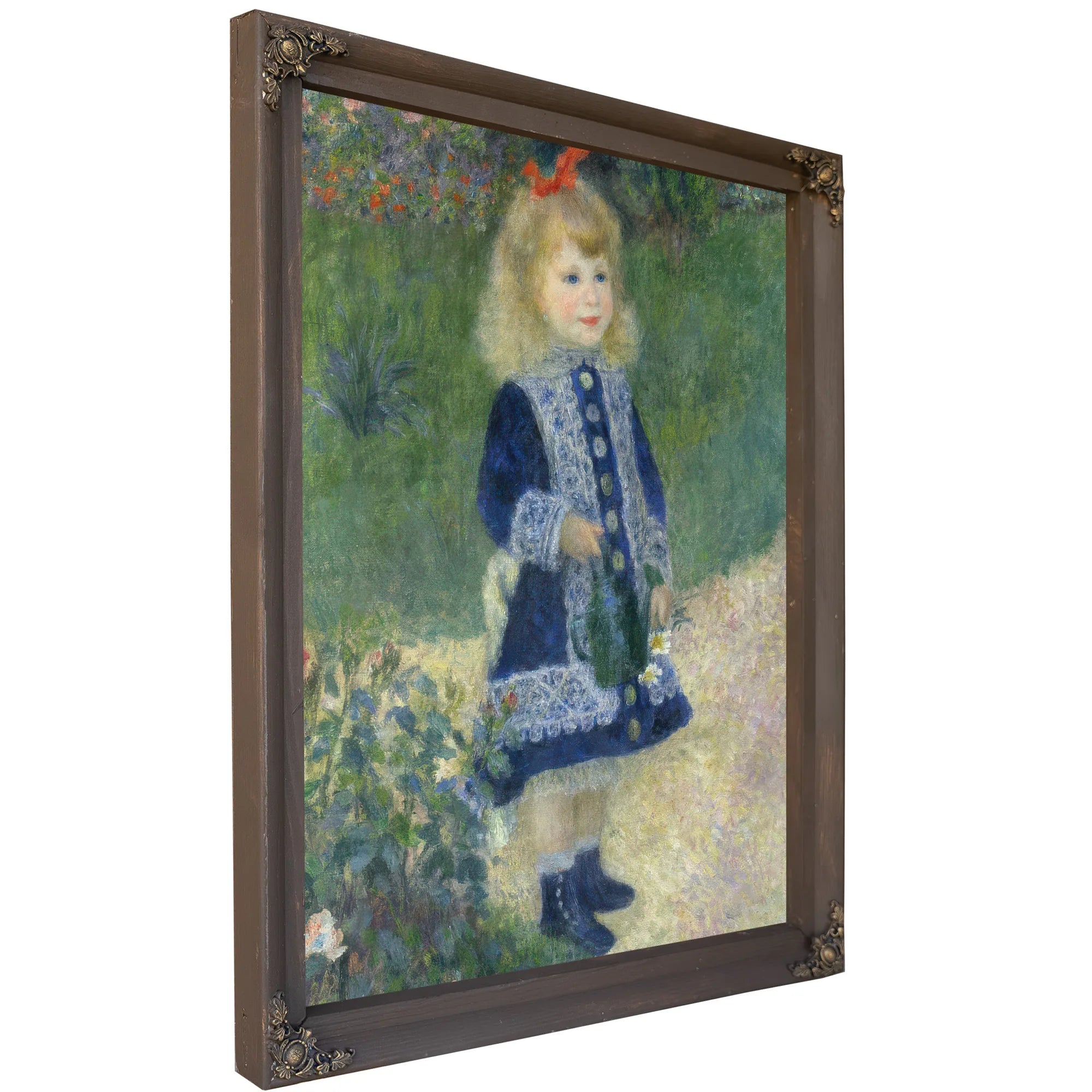 A Girl With A Watering Can By Pierre Auguste Renoir Fine Art Print