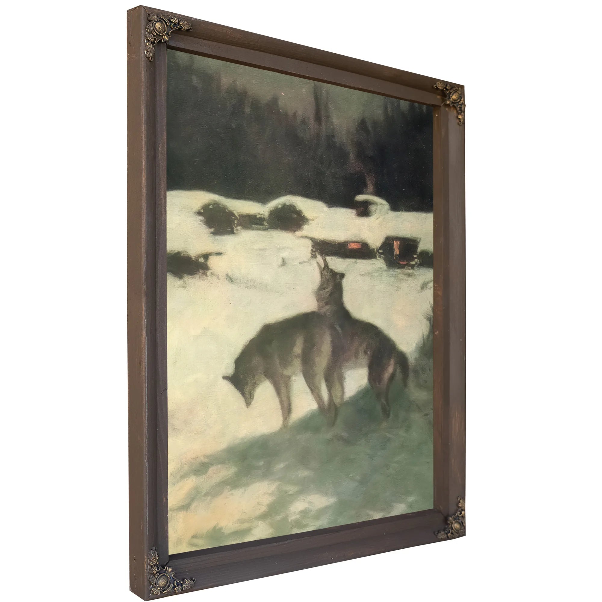 Lumber Camp At Night Aka The Tragedy Of The Trees By Frederic Remington Fine Art Print