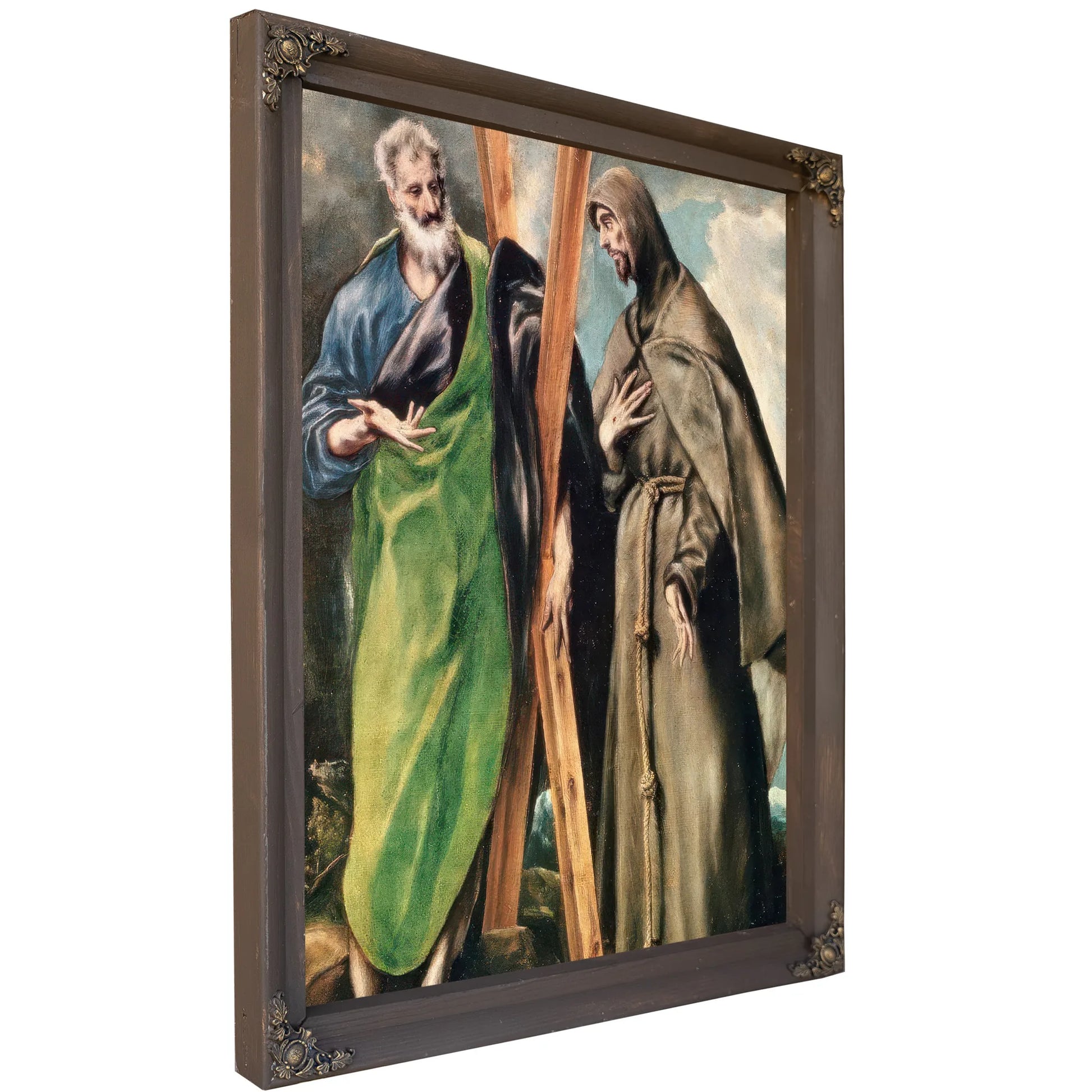 Ss. Andrew And Francis Of Assisi By El Greco Fine Art Print