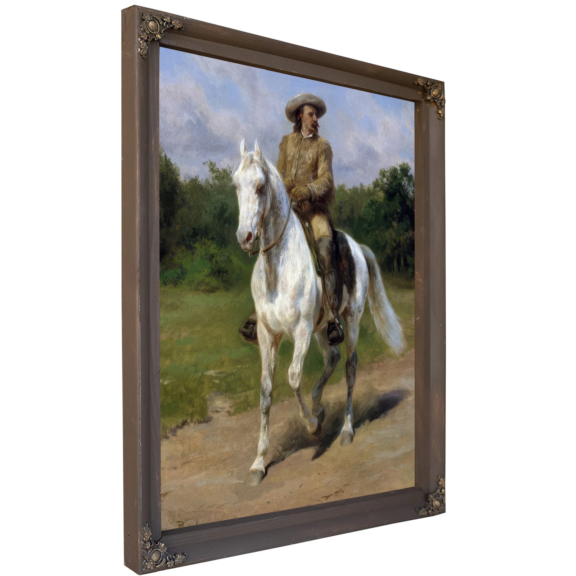 Col. William F. (Buffalo Bill) Cody By Rosa Bonheur Fine Art Print