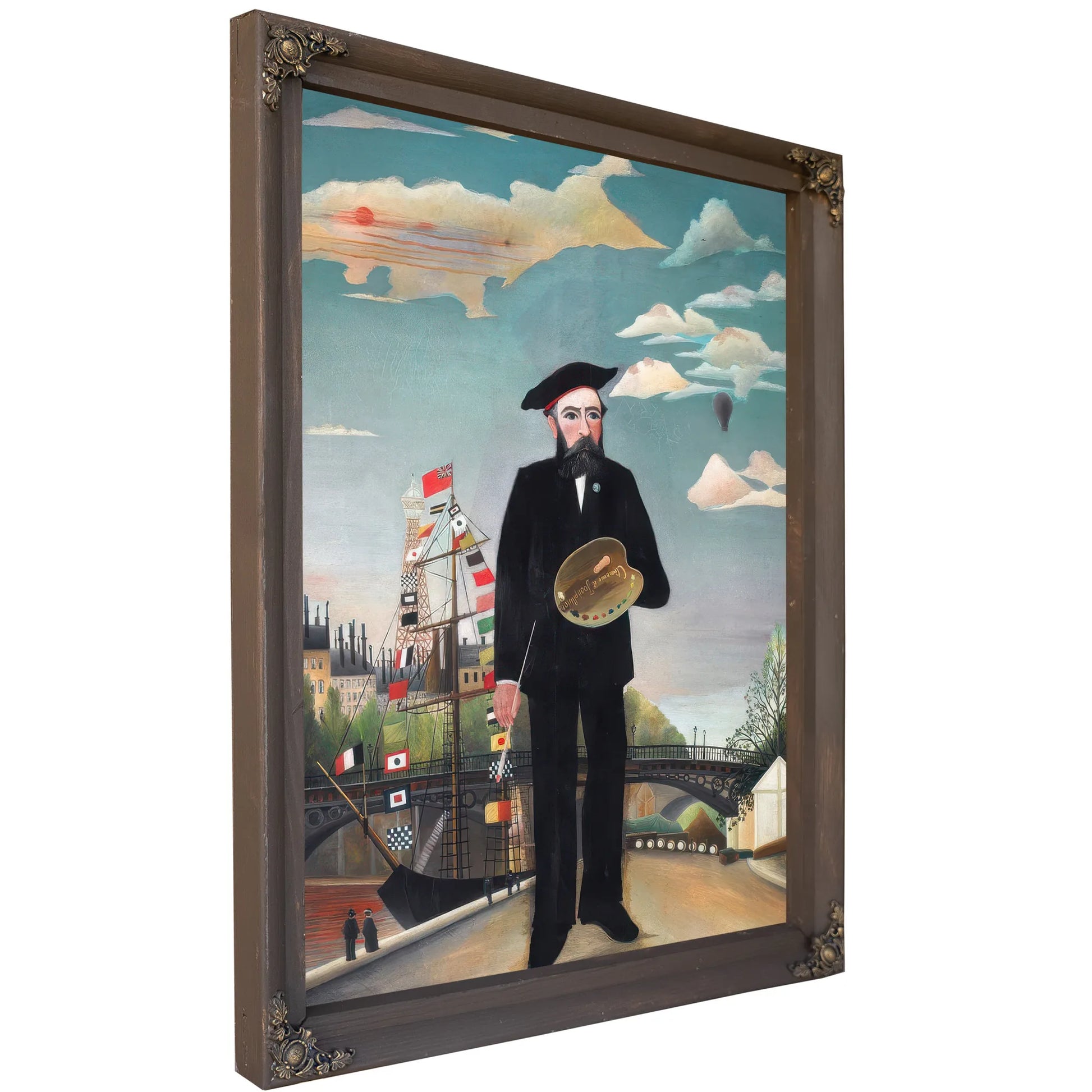 Myself Portrait Landscape By Henri Julien Felix Rousseau Fine Art Print