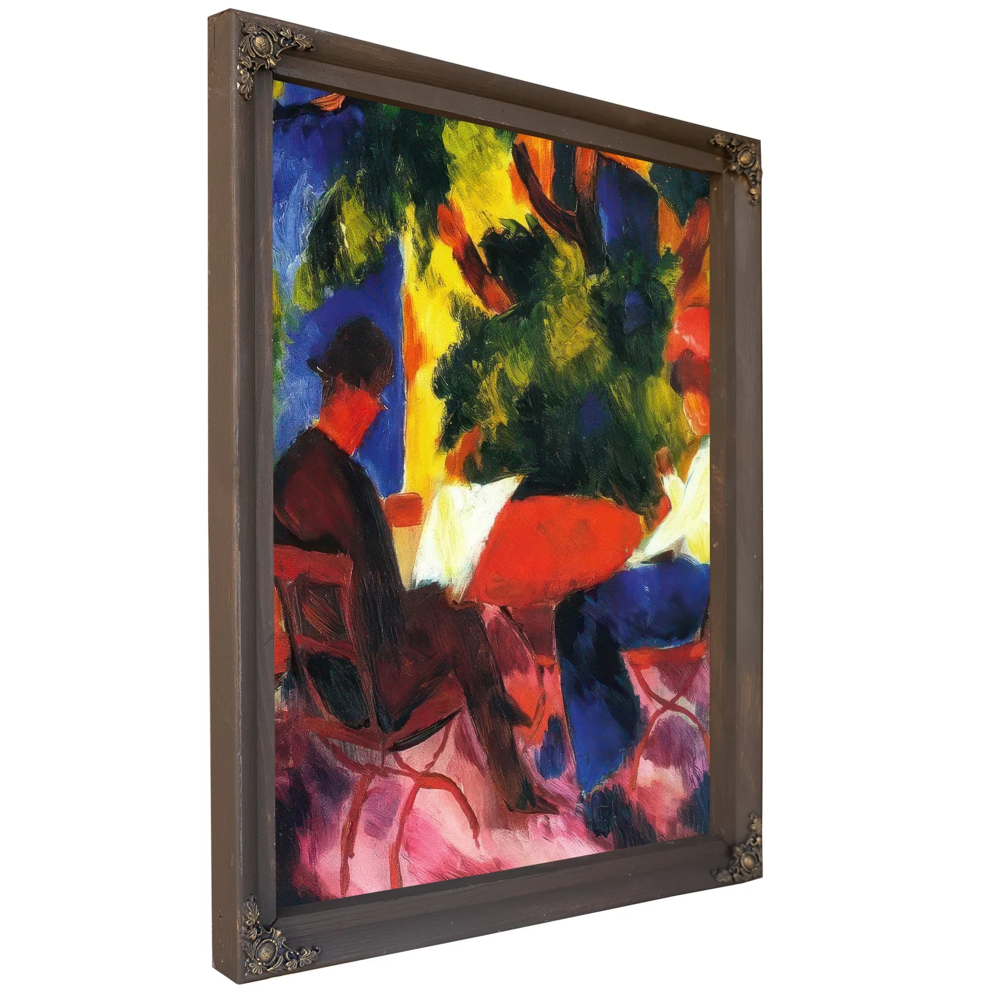 Couple At The Garden Table By August Macke Fine Art Print