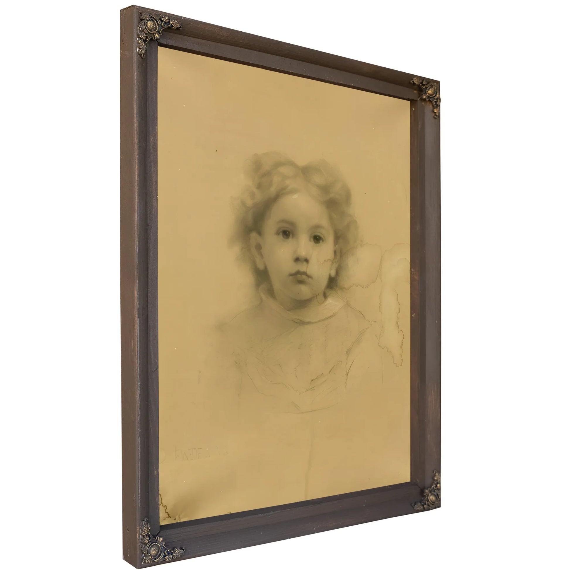 Portrait Of Ethel D. Puffer By Thomas Wilmer Dewing Fine Art Print