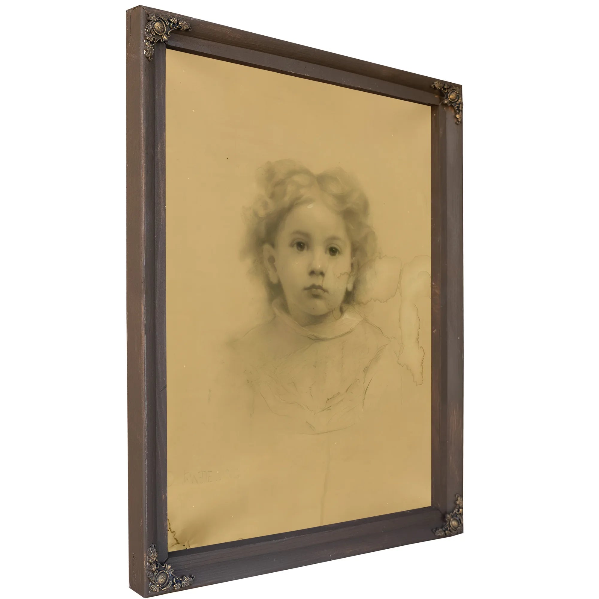 Portrait Of Ethel D. Puffer By Thomas Wilmer Dewing Fine Art Print