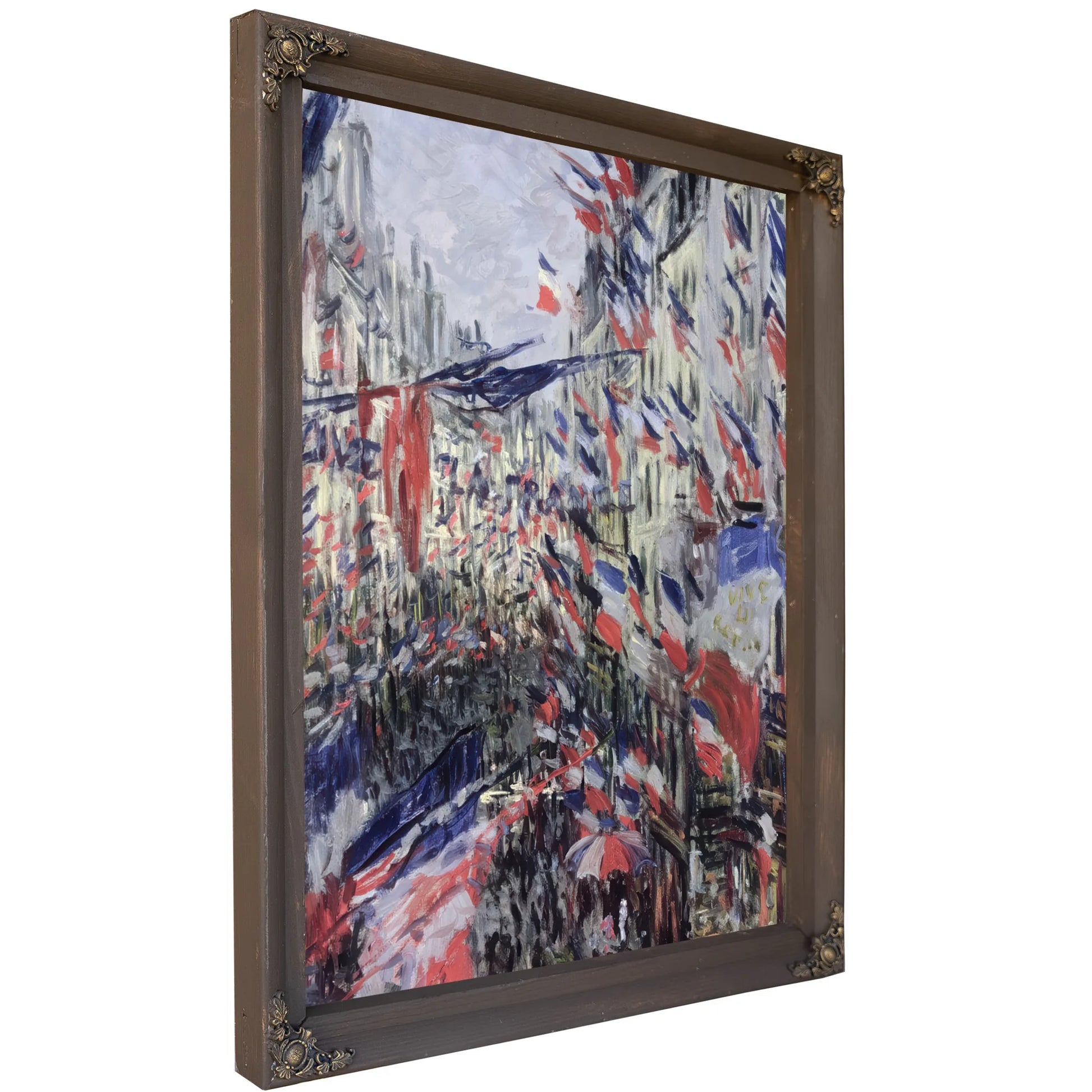 The Rue Saint Denis, Celebration Of June 30, 1878 By Claude Monet Fine Art Print