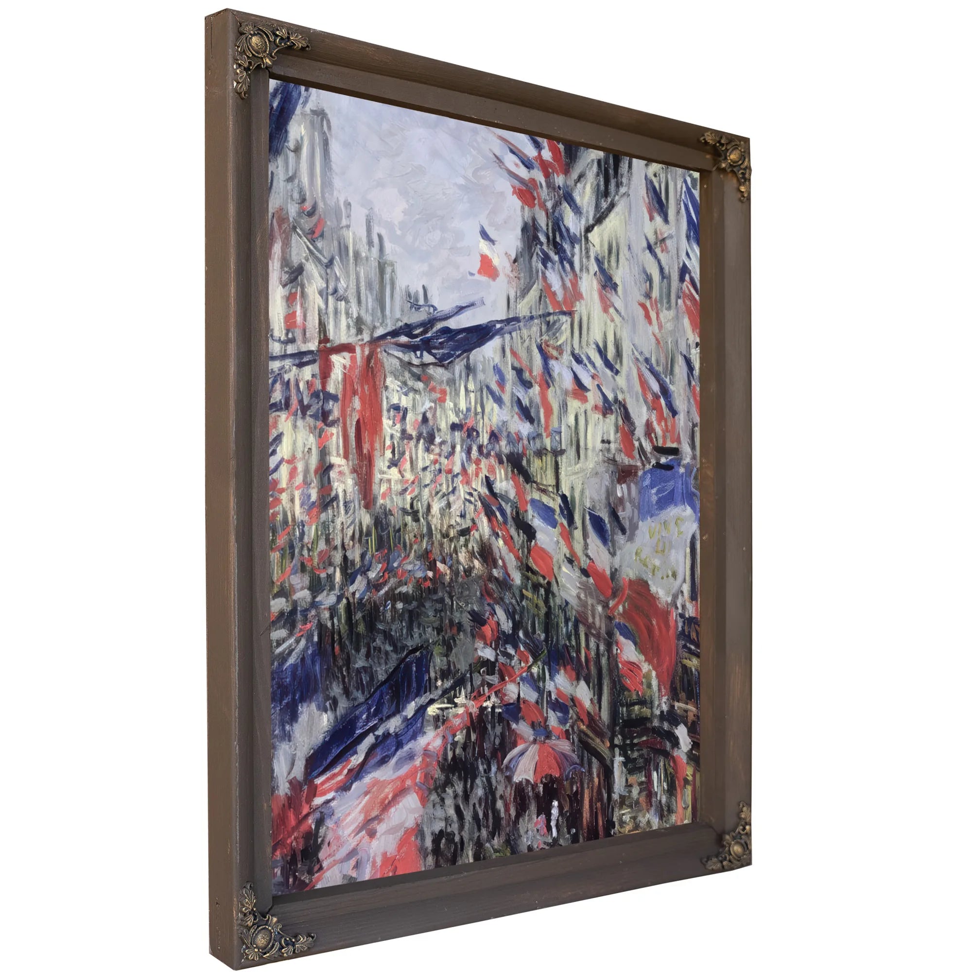 The Rue Saint Denis, Celebration Of June 30, 1878 By Claude Monet Fine Art Print