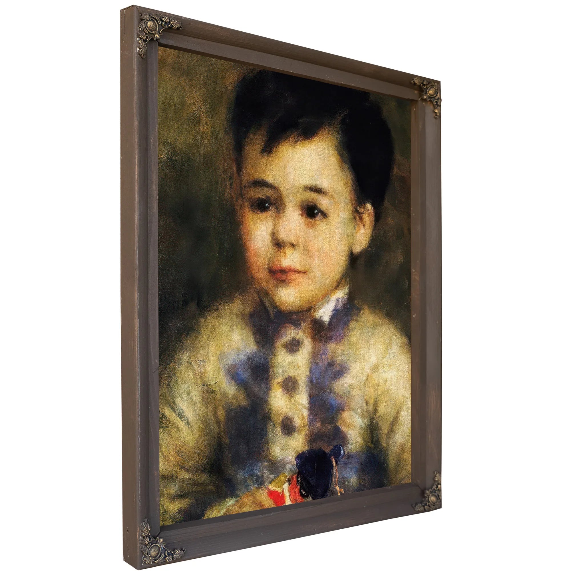 Boy With Toy Soldier By Pierre August Renoir Fine Art Print