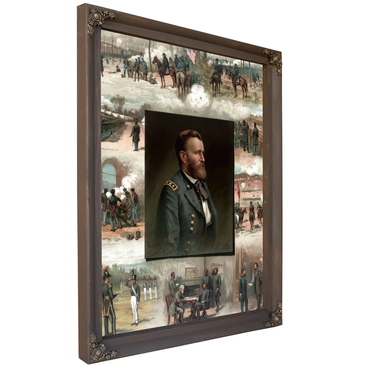 Ulysses S. Grant From West Point To Appomattox By Thure De Thulstrup Fine Art Print