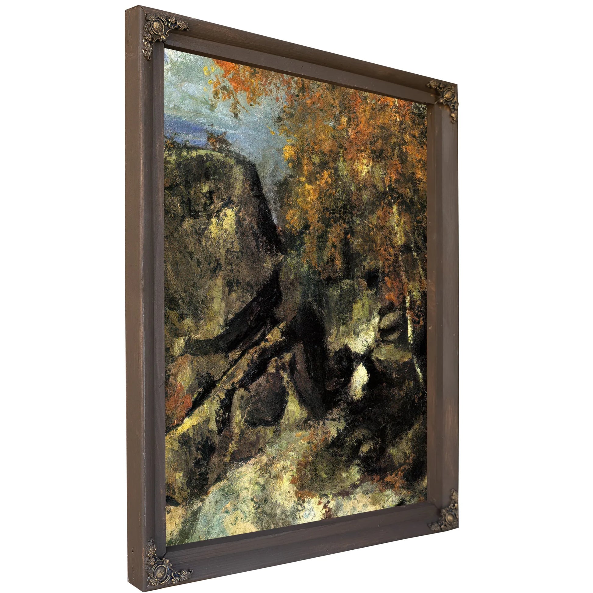 Rocks In The Forest 1868 1 By Paul Cezanne Fine Art Print