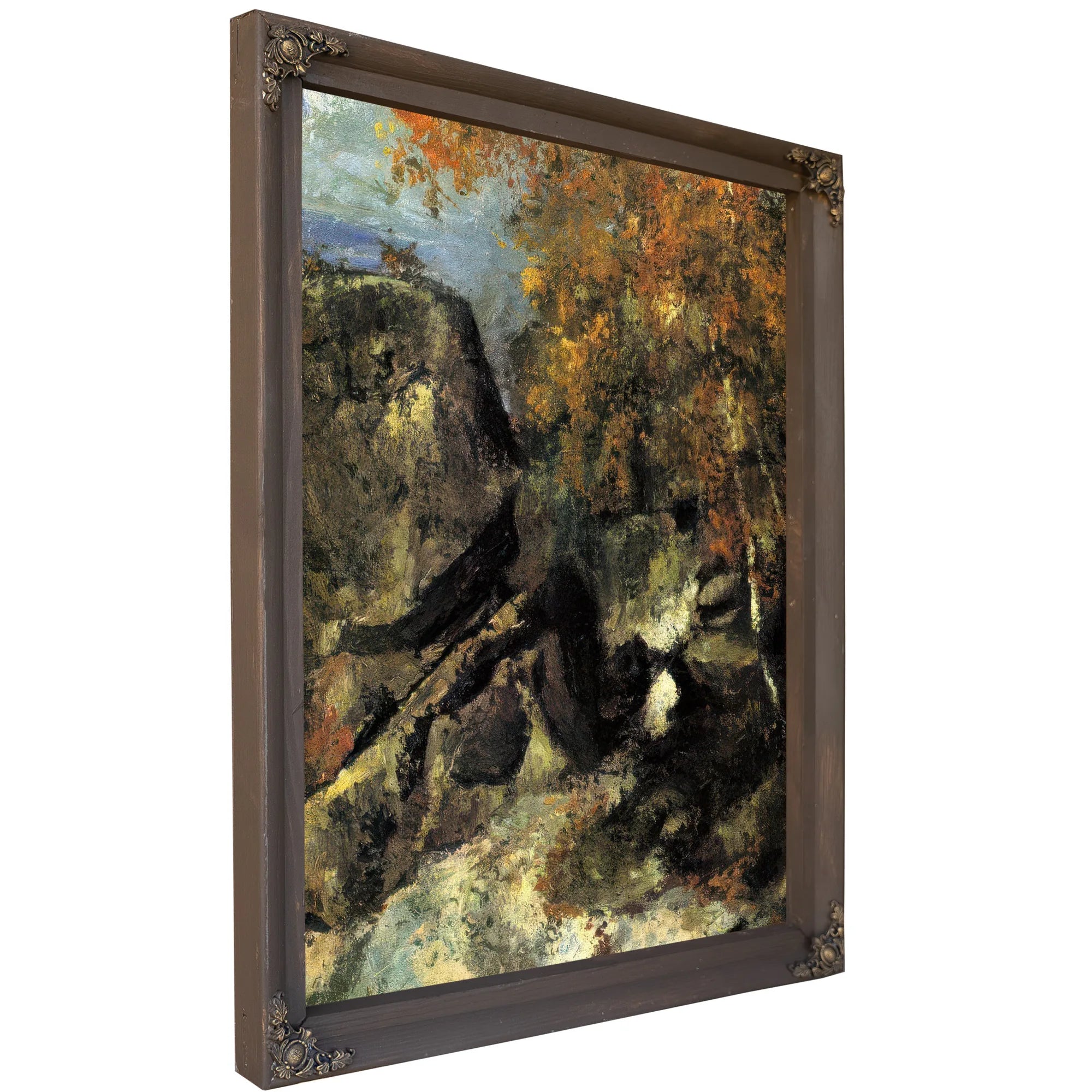 Rocks In The Forest 1868 1 By Paul Cezanne Fine Art Print
