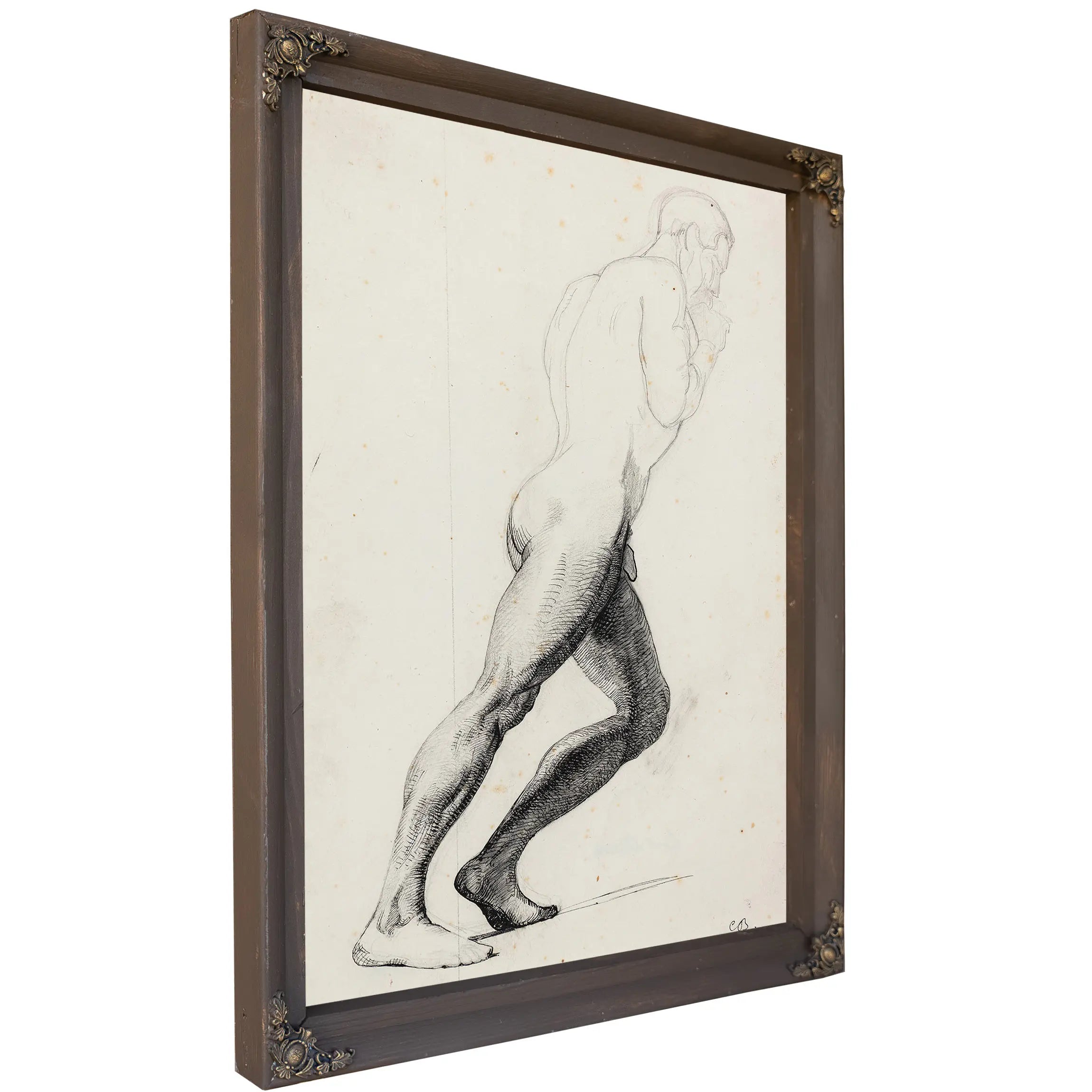Studie Til Samsons Ben Til Museets Billede Samson Hos Filistrene by Carl Bloch