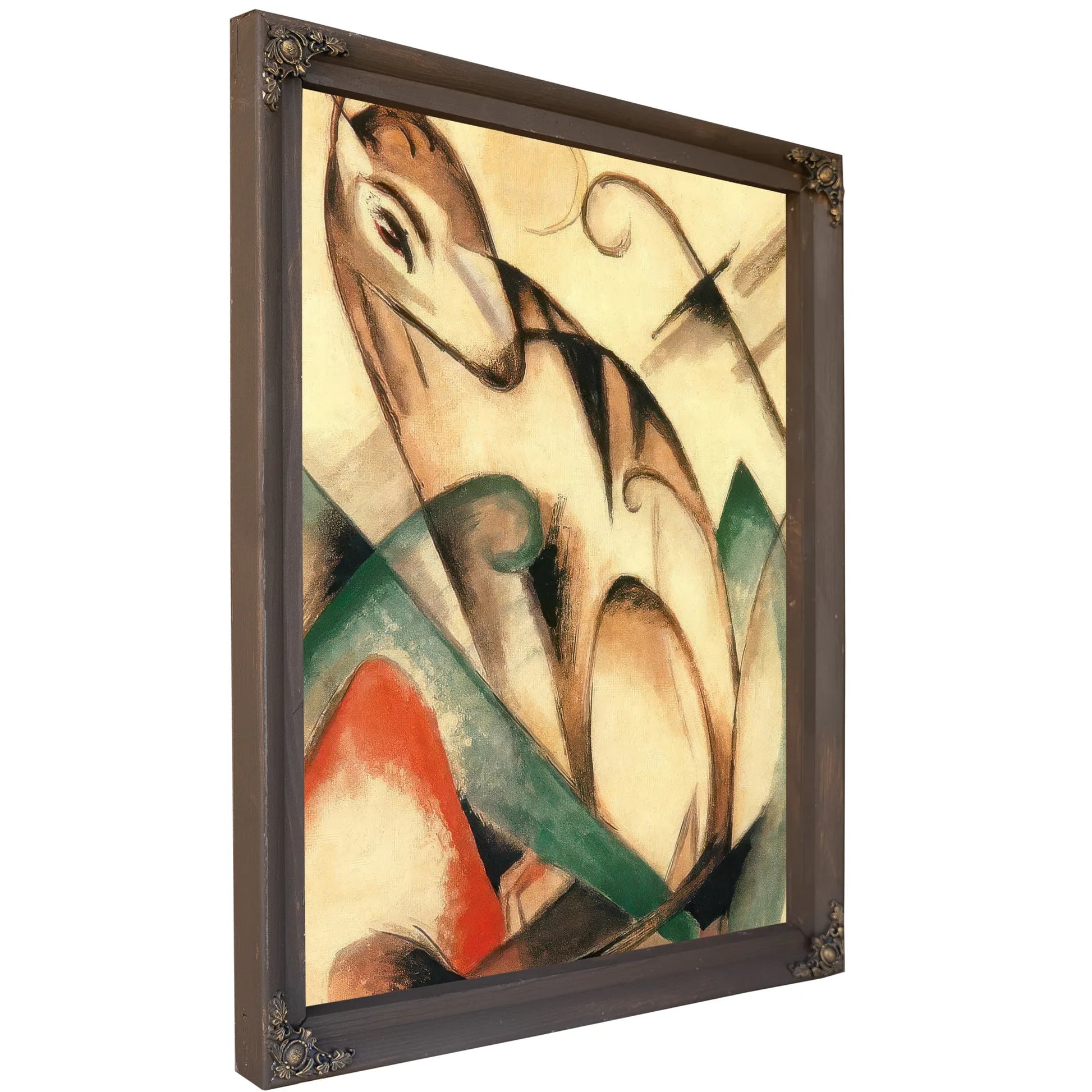 Seated Mythical Animal By Franz Marc Fine Art Print