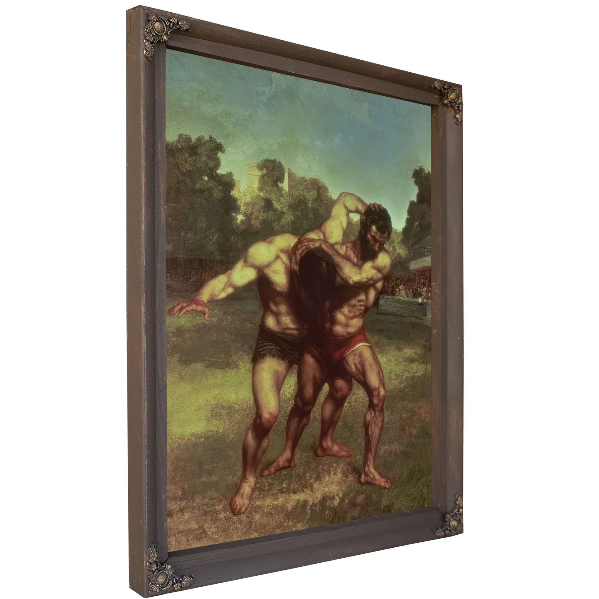 The Wrestlers By Jean Desire Gustave Courbet Fine Art Print