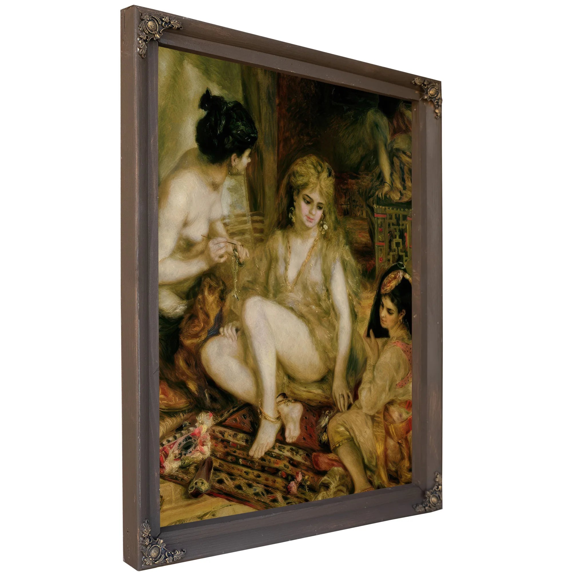 Interior Of A Harem In Montmartre, Parisian Women Dressed As Algerians By Pierre Auguste Renoir Fine Art Print