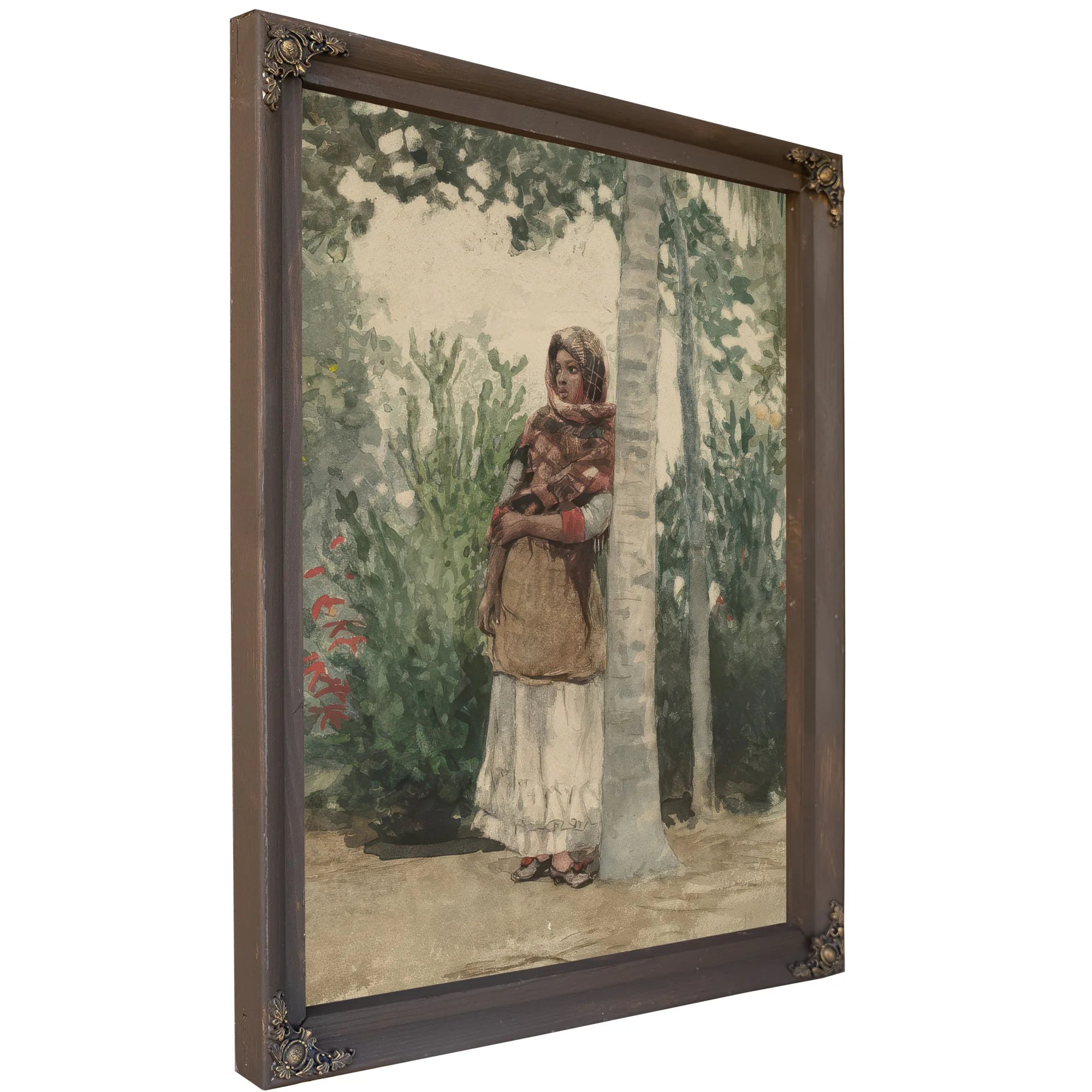 Under A Palm Tree By Winslow Homer Fine Art Print