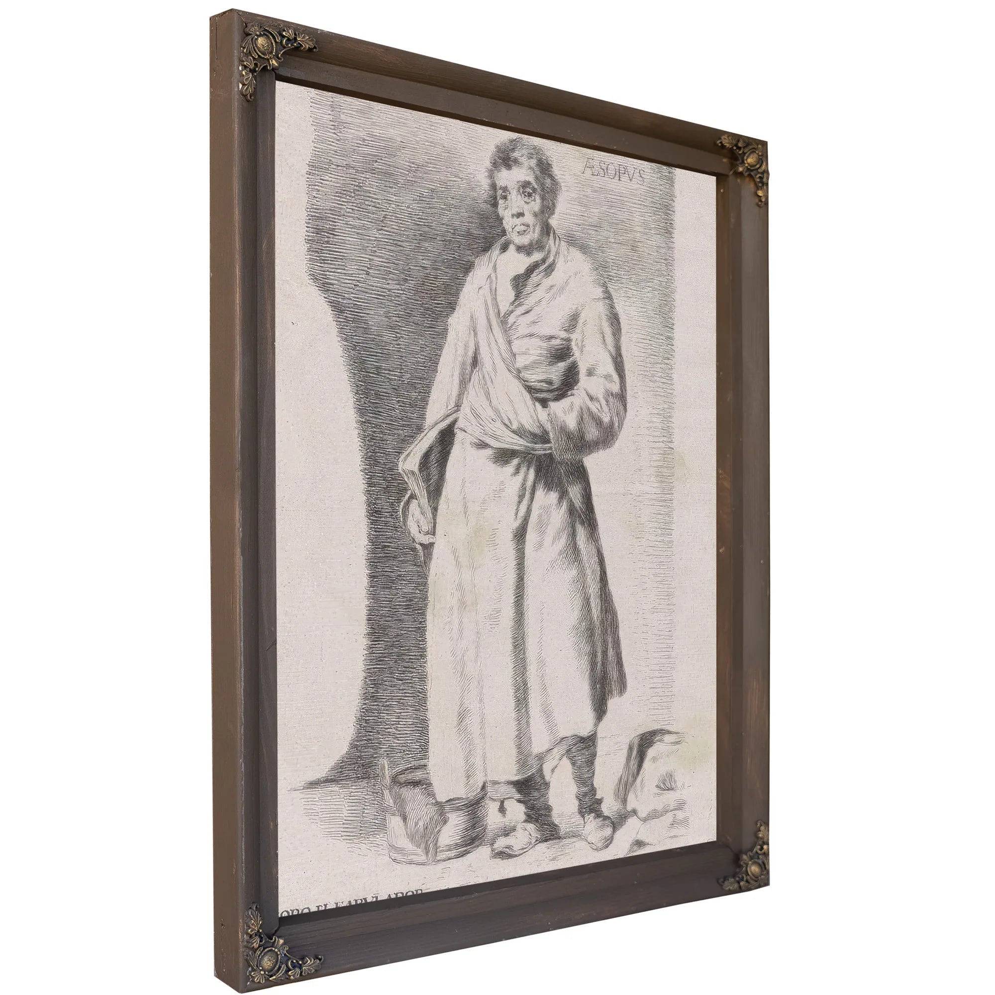 Aesopus By Francisco De Goya Fine Art Print