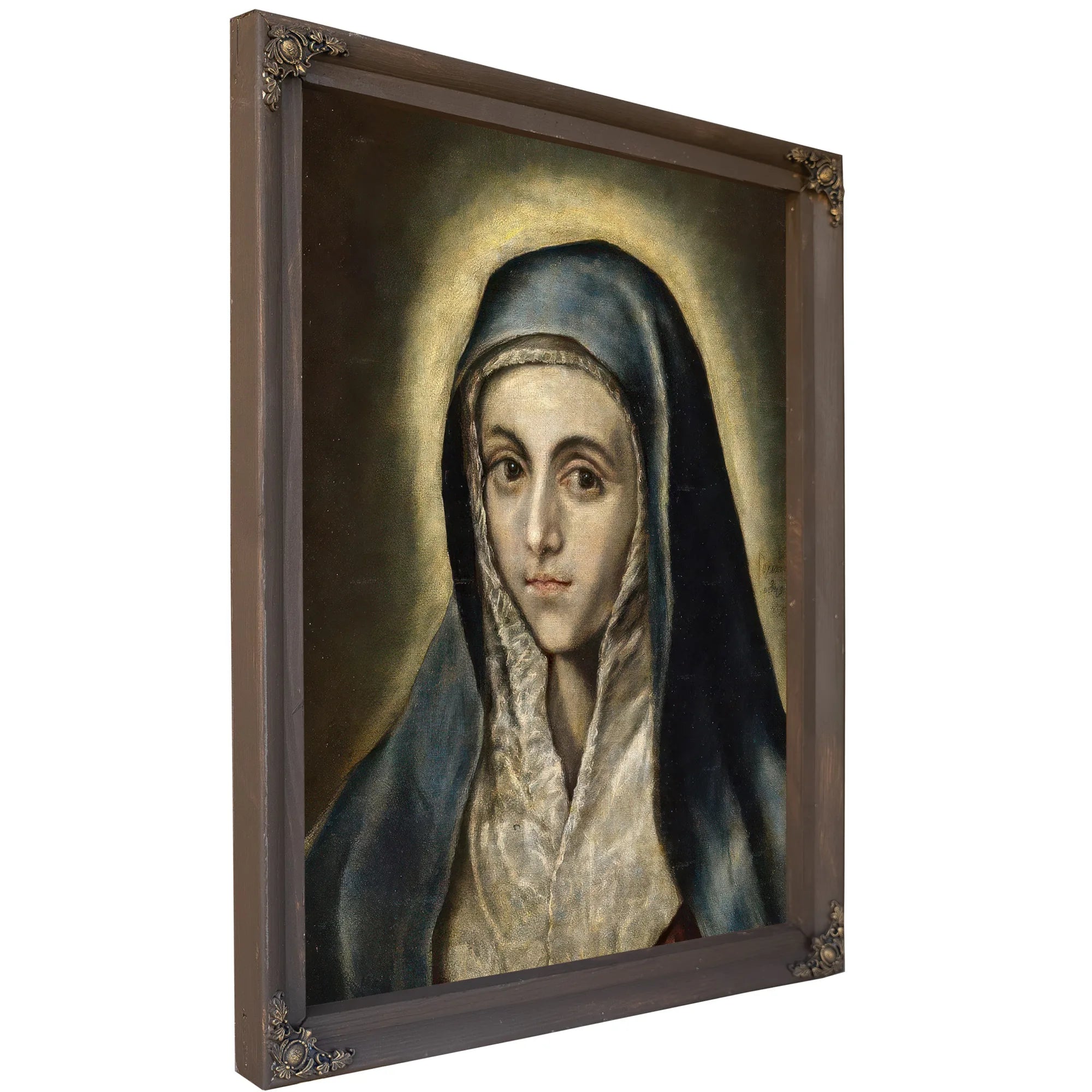 The Virgin Mary 1597 52X41Cm Museo Del Prado P00829 By El Greco Fine Art Print