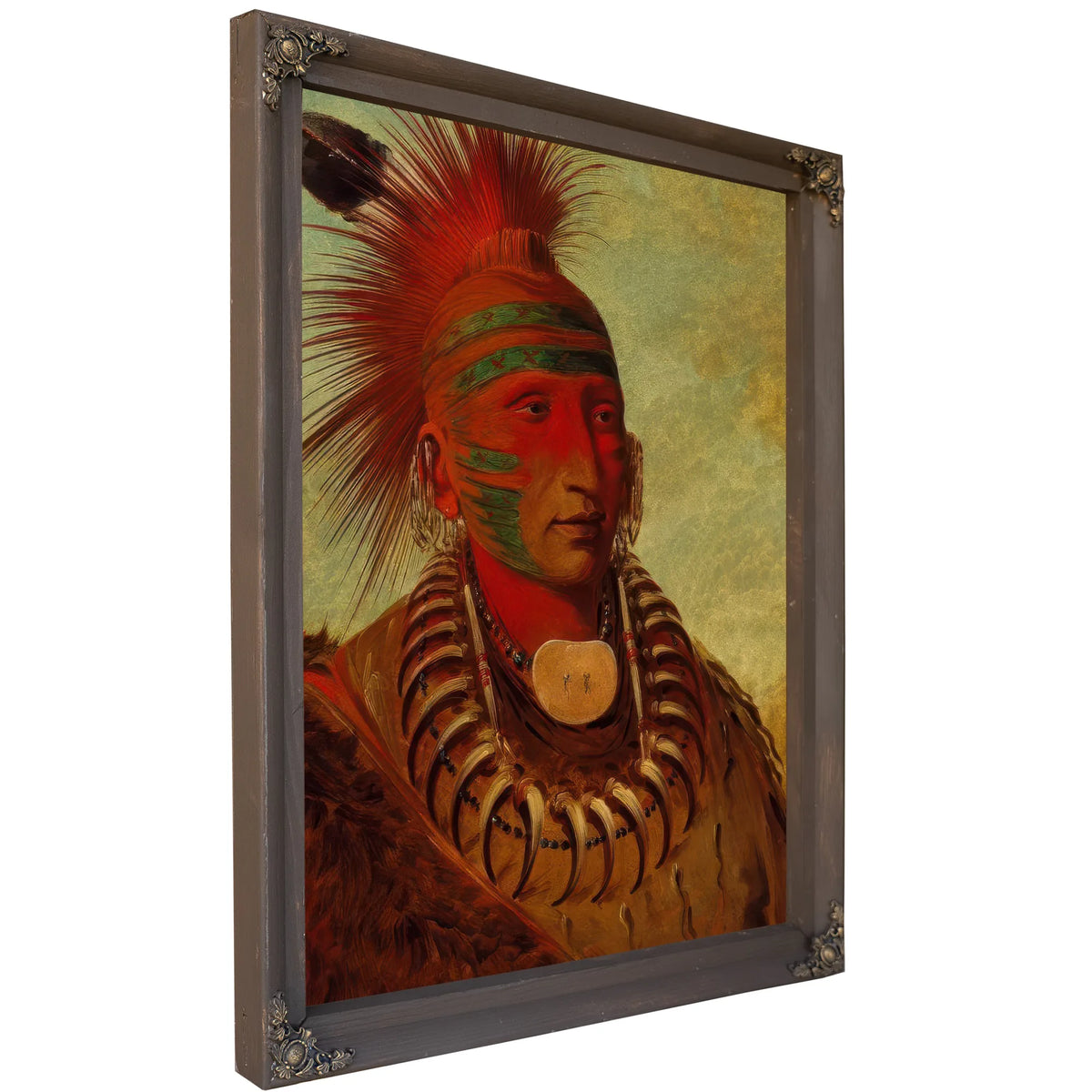 No Ho Mun Ya, One Who Gives No Attention' By George Catlin Fine Art Print