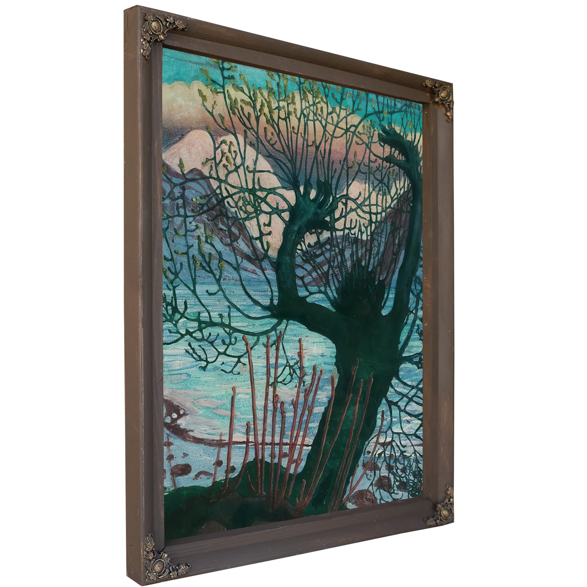 Spring Night And Willow 1 By Nicolai Astrup Fine Art Print