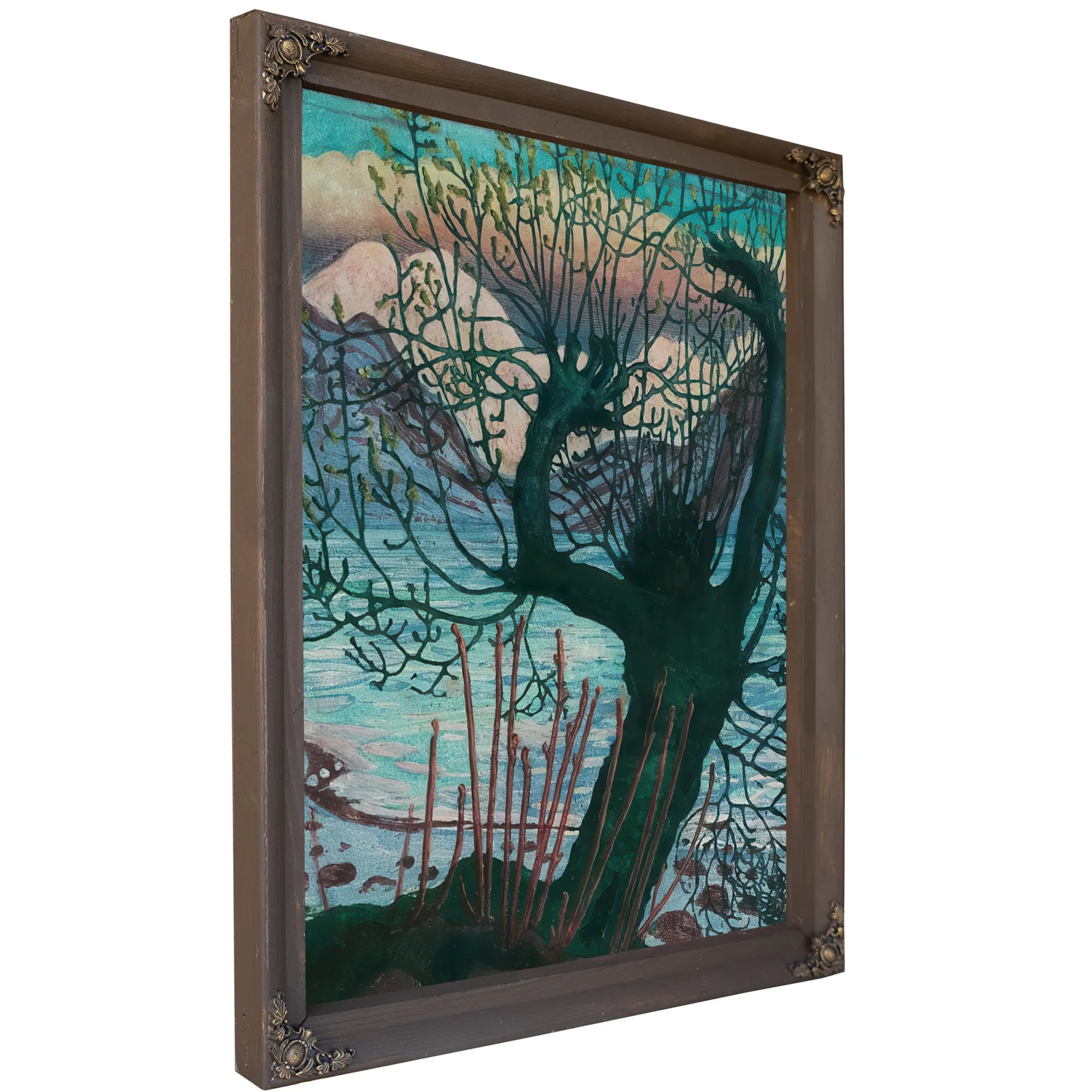 Spring Night And Willow 1 By Nicolai Astrup Fine Art Print