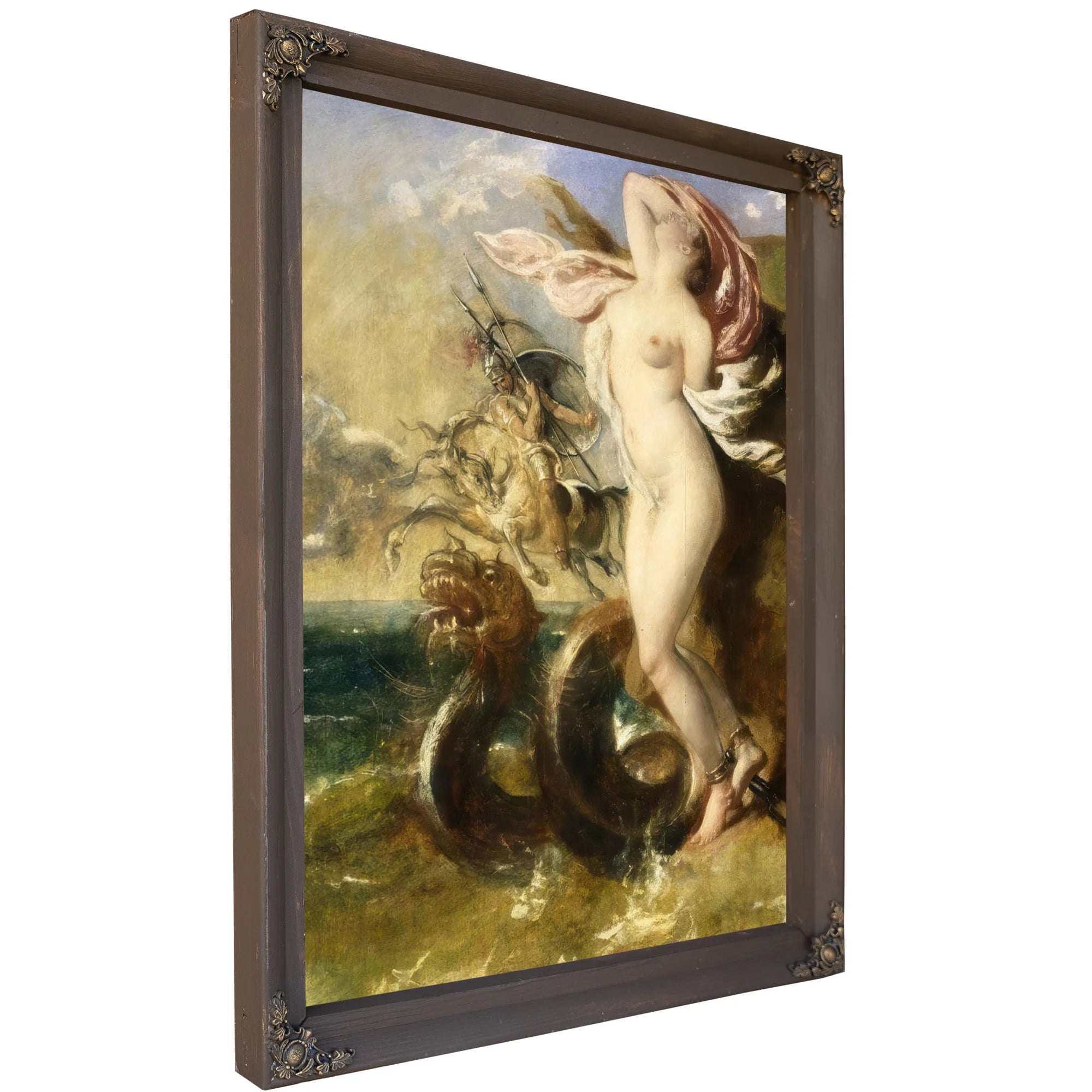 Andromeda, Perseus Coming To Her Rescue By William Etty Fine Art Print