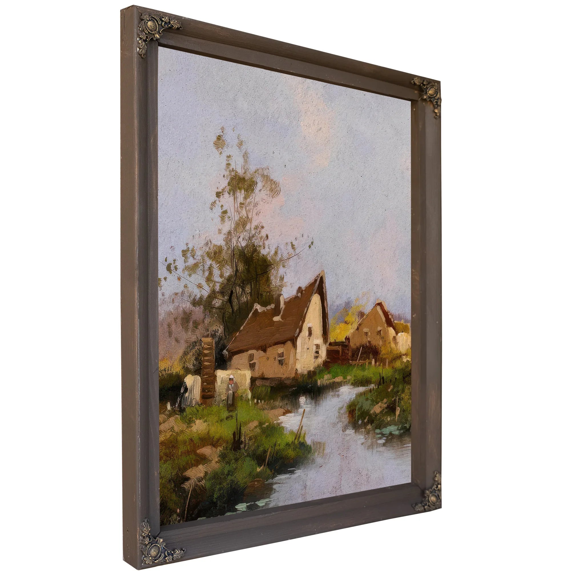 Pair Of Landscapes By Eugene Galien Laloue Fine Art Print