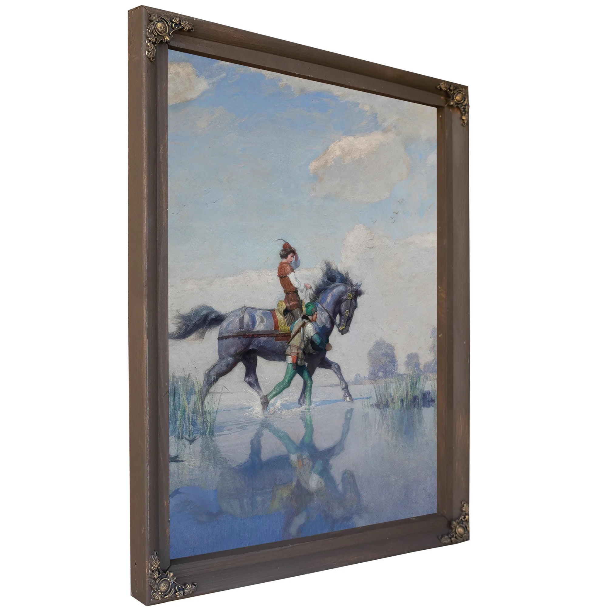 O The Change Was Made, And They Went Forward As Briskly By NC Wyeth Fine Art Print