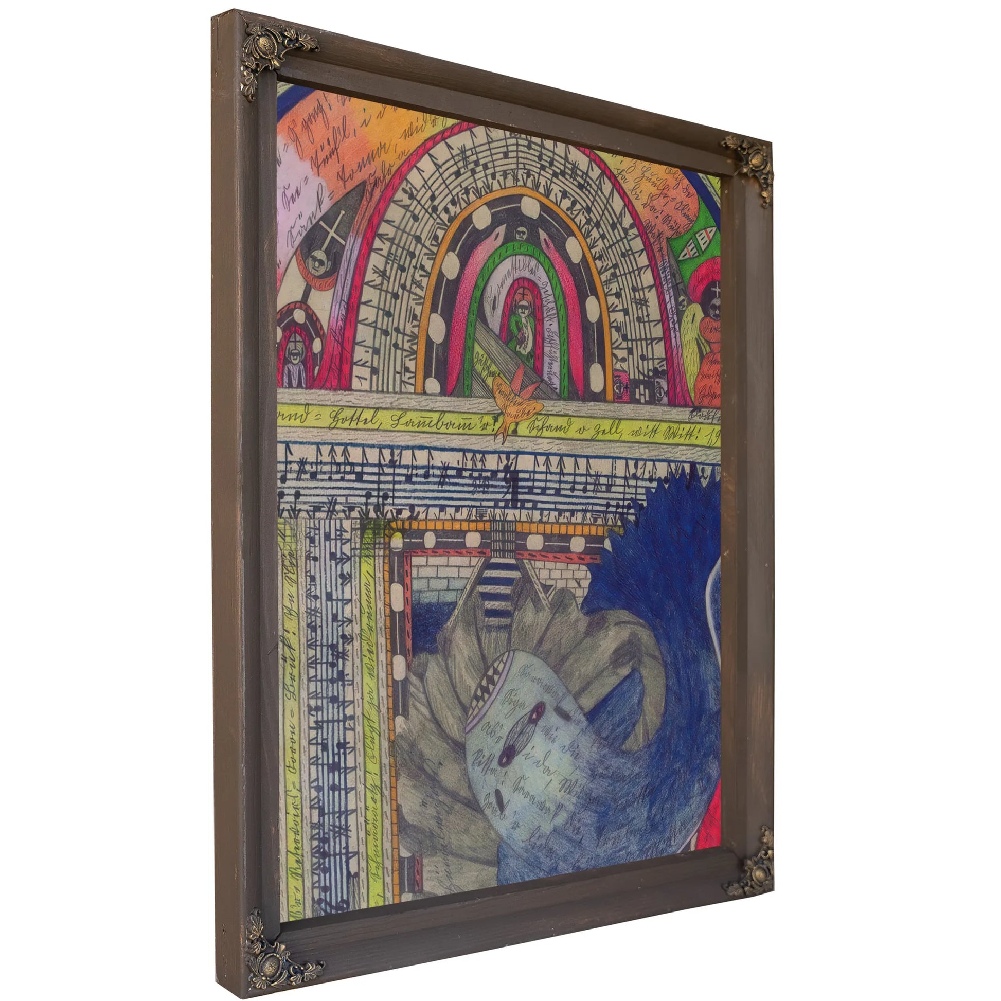 Gourmet Food Store Feeding The Fishes 1911 By Adolf Wolfli Fine Art Print