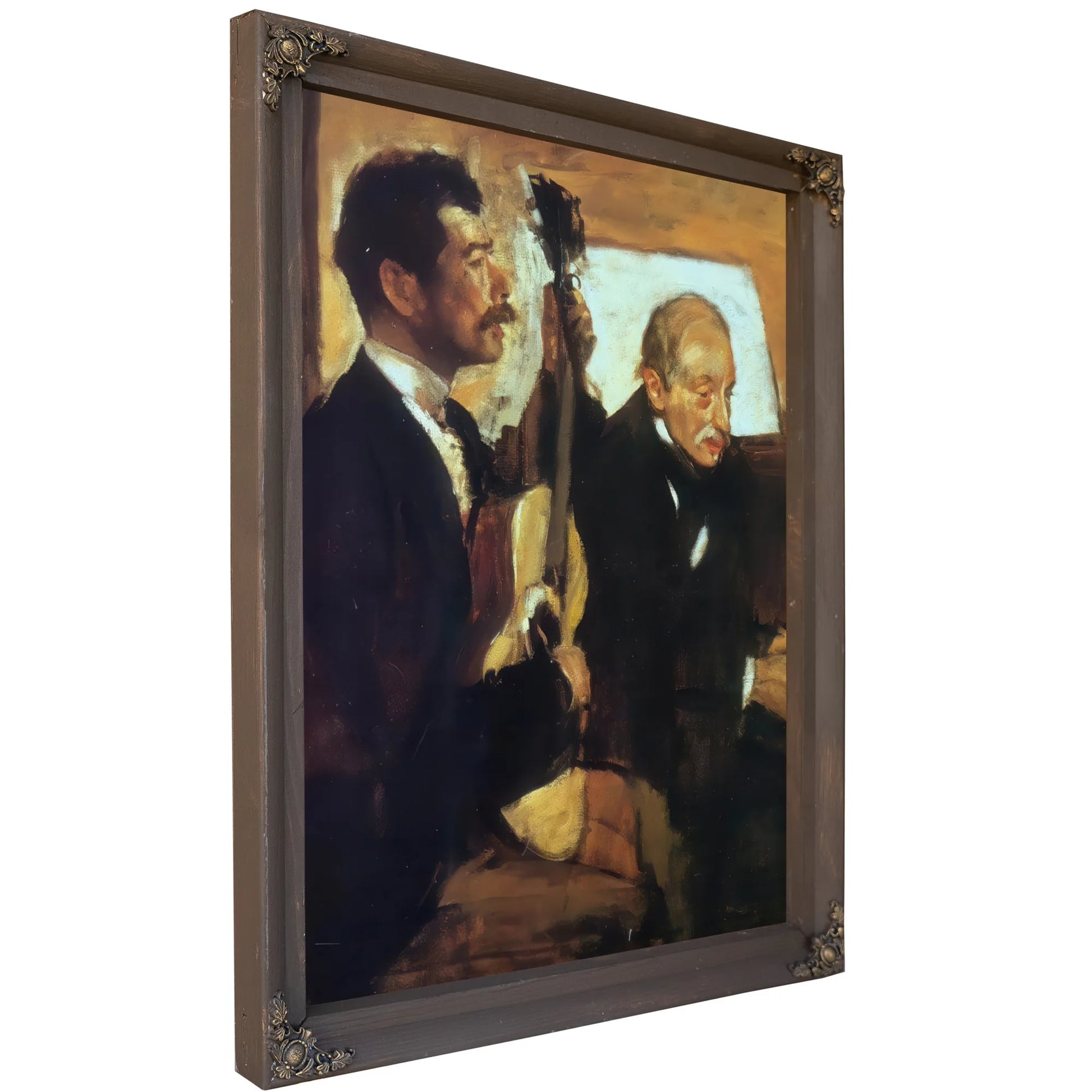Degas Father Listening To Pagans By Edgar Degas Fine Art Print