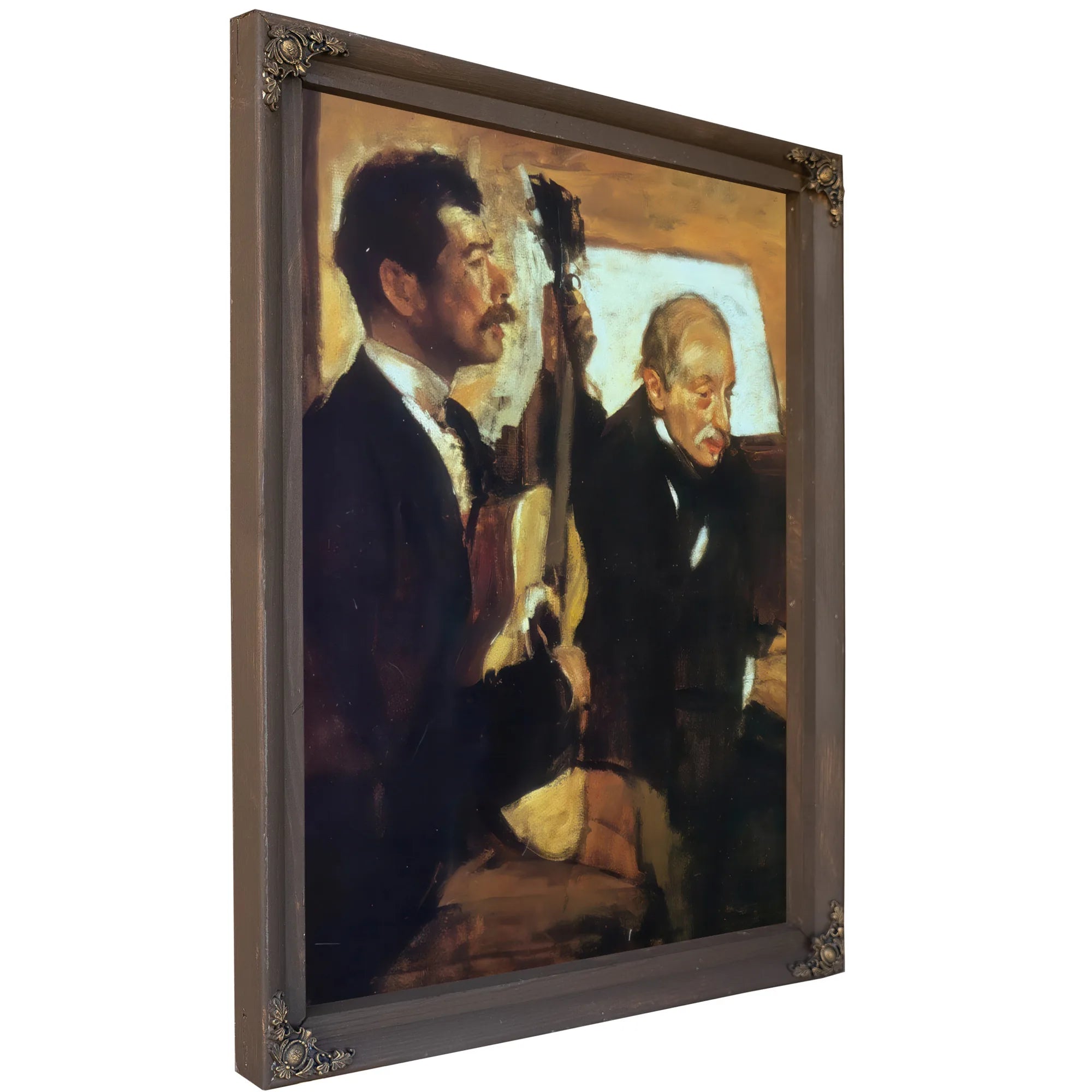 Degas Father Listening To Pagans By Edgar Degas Fine Art Print