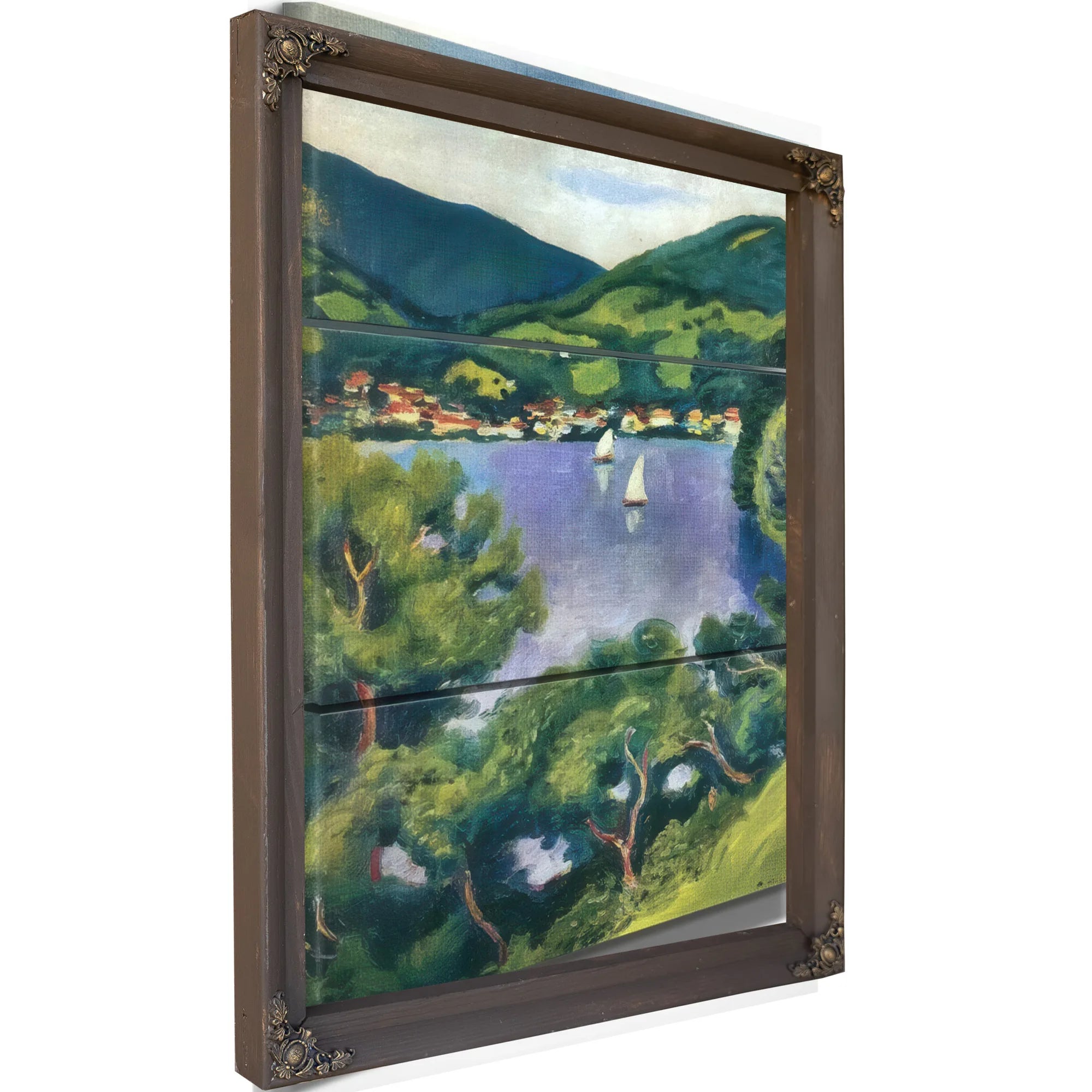 View Of Tegernsee By August Macke Fine Art Print