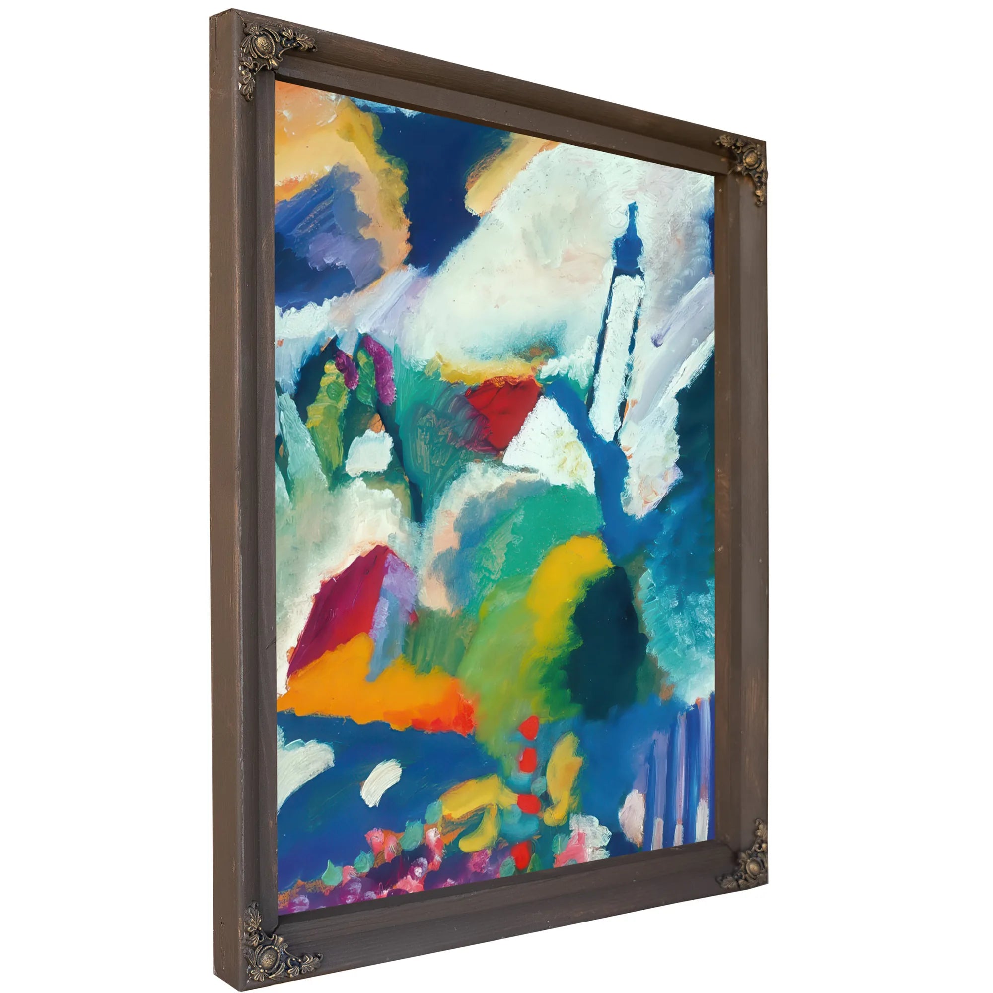 Church In Murnau 1910 By Wassily Kandinsky Fine Art Print