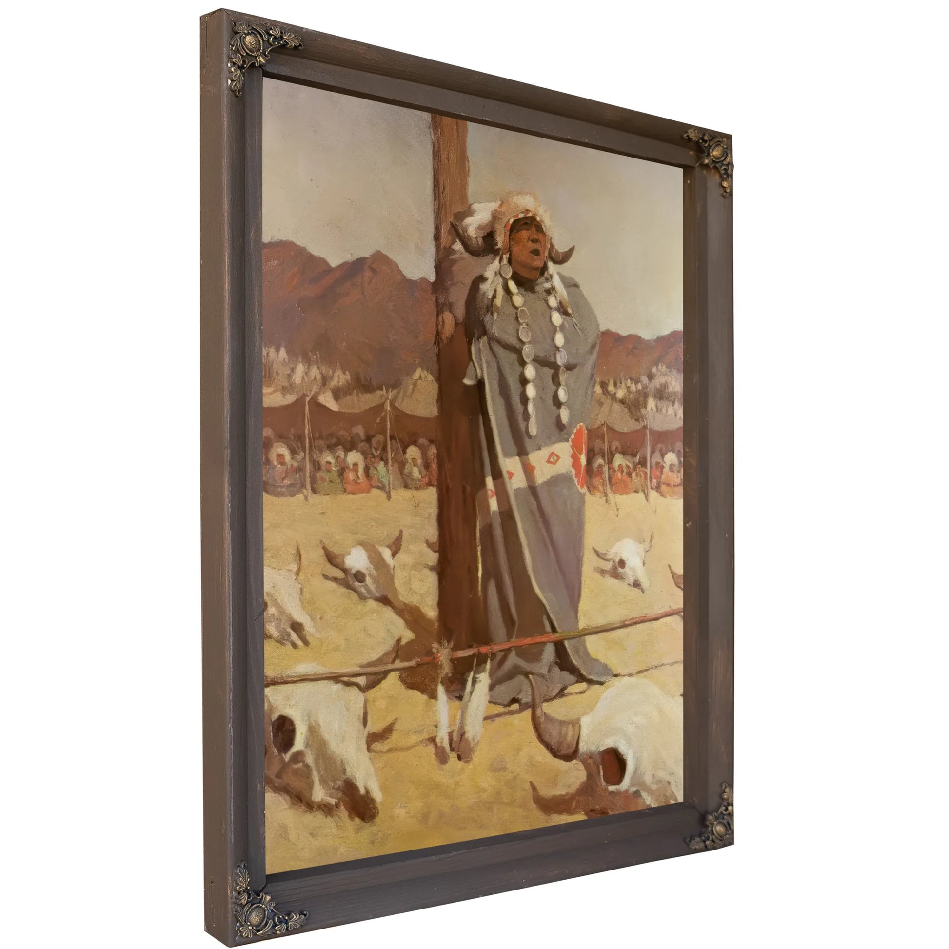 Invocation To The Buffalo Herds By NC Wyeth Fine Art Print