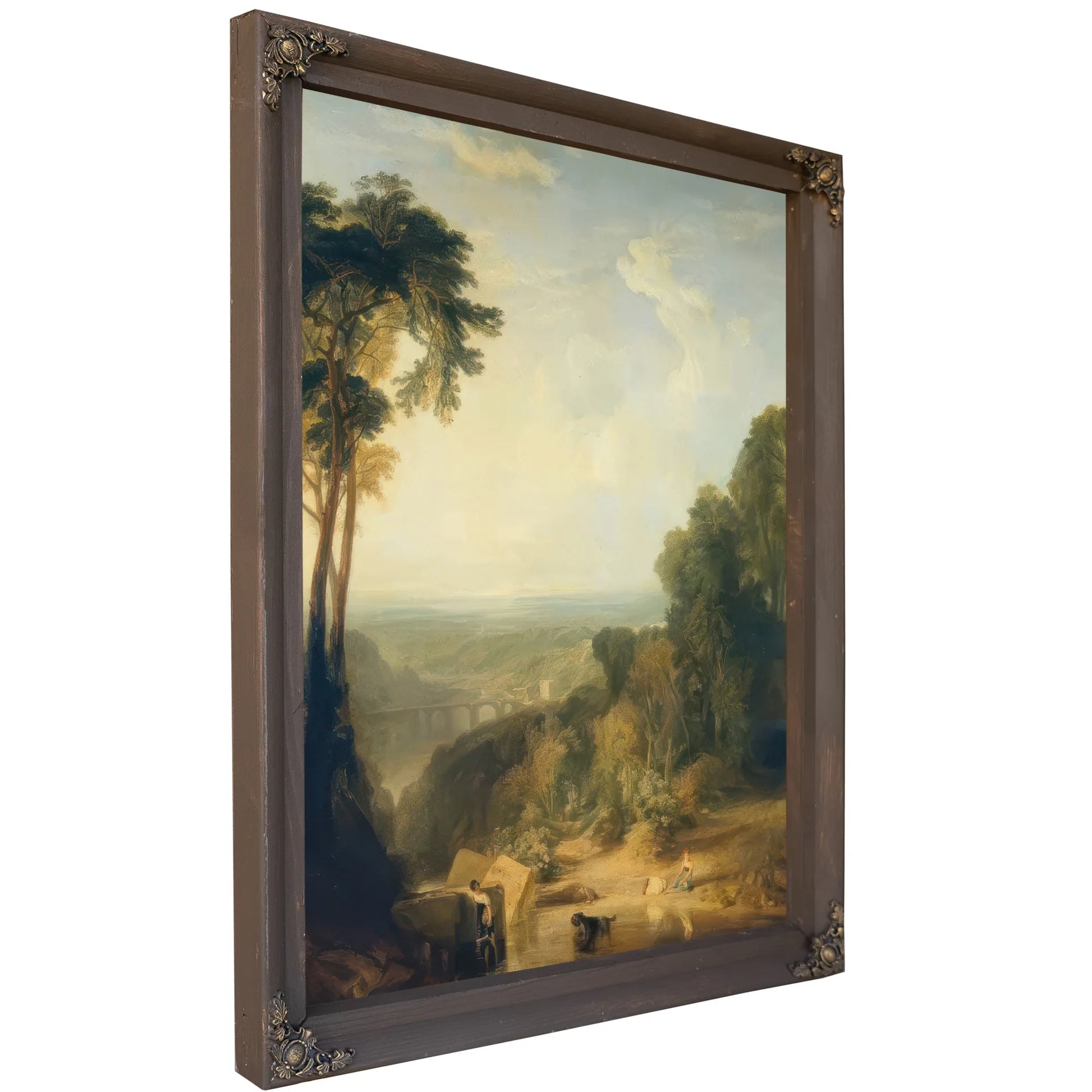 Crossing The Brook By Jwm Turner Fine Art Print
