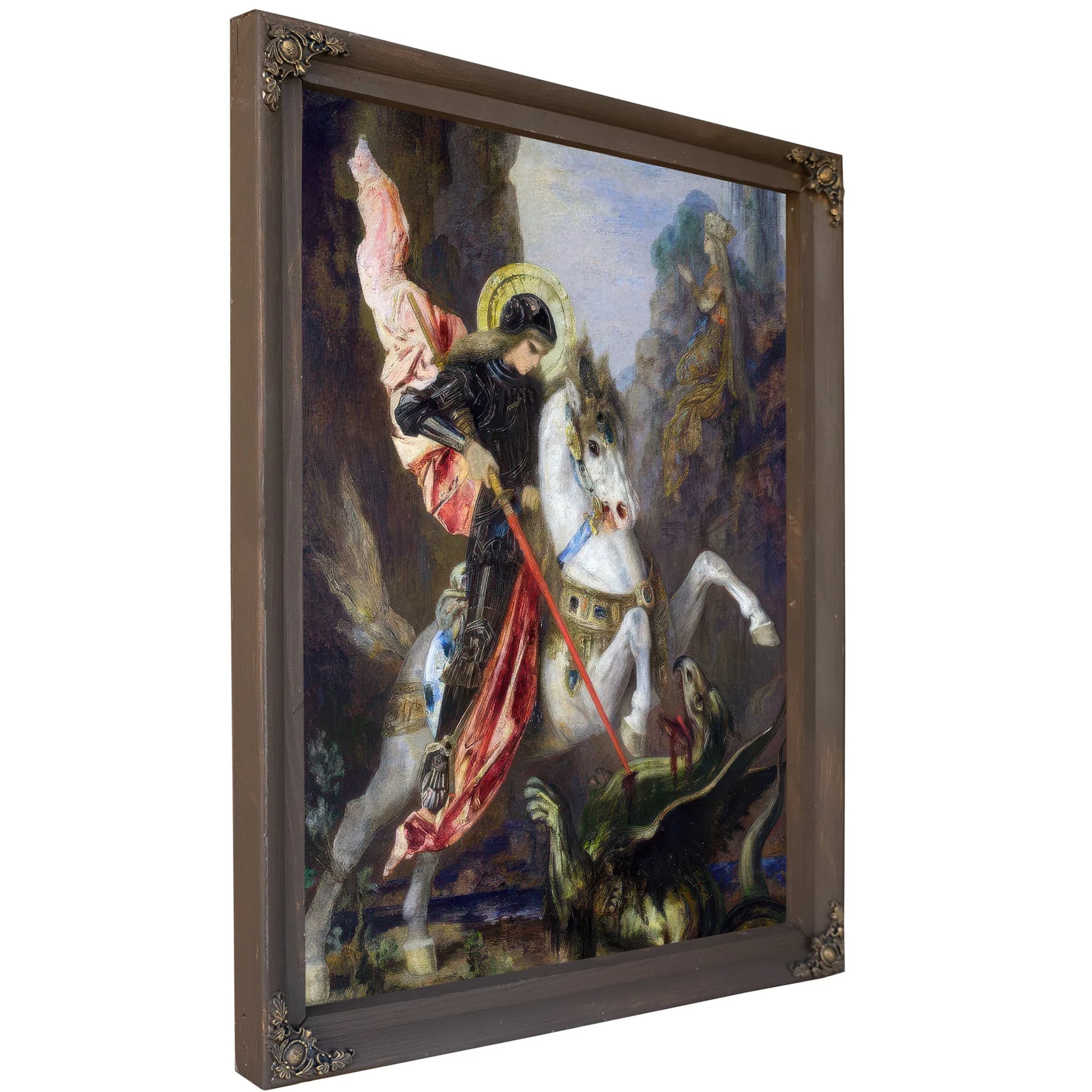 Saint George And The Dragon 1890 By Gustave Moreau Fine Art Print
